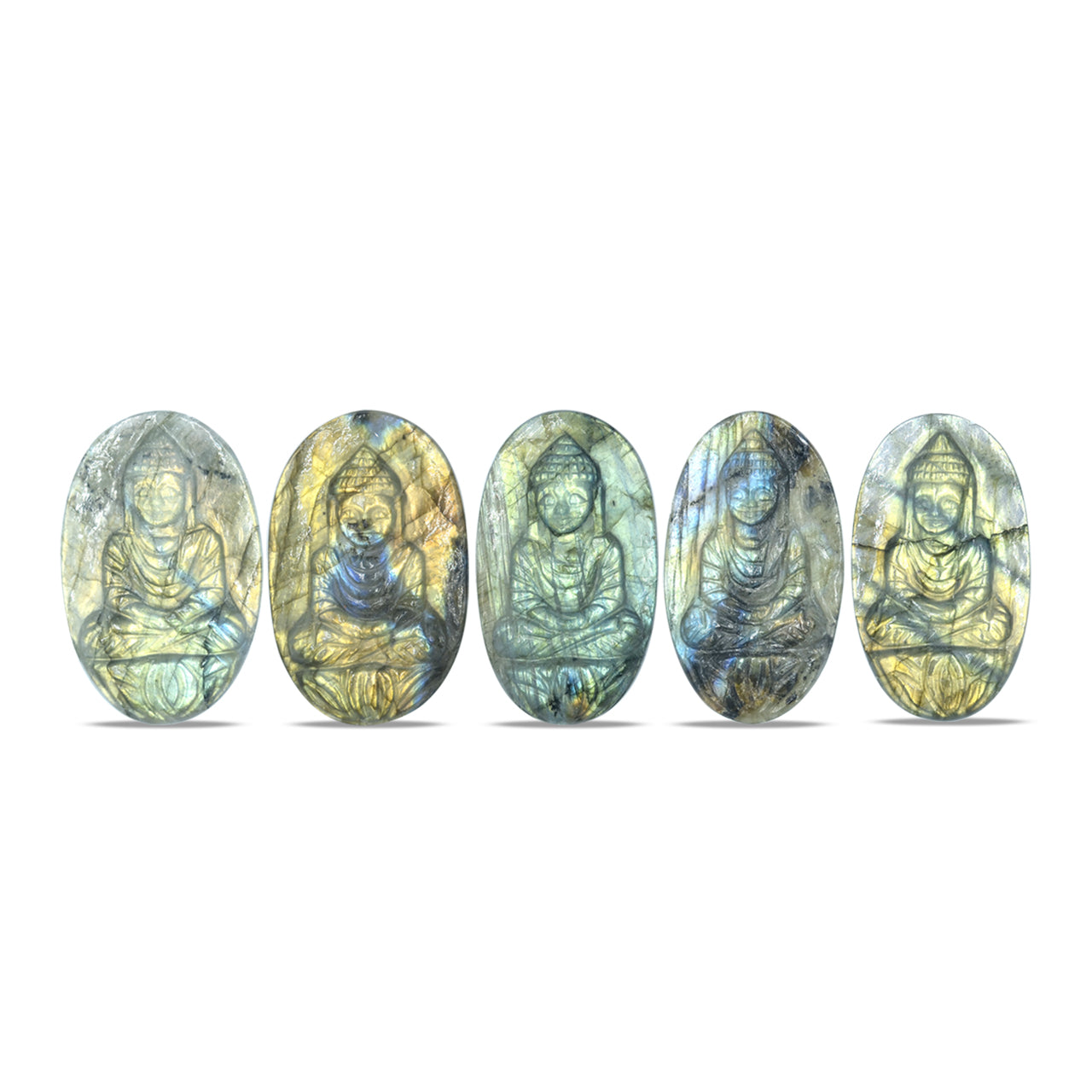 Labradorite Buddha Carving