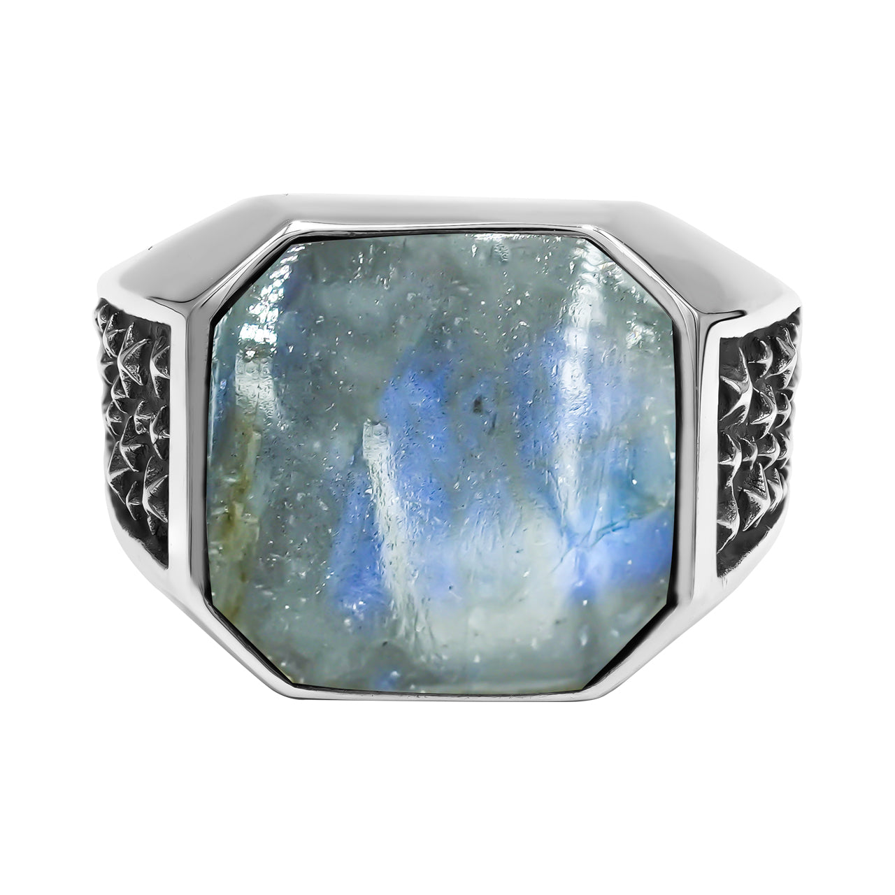 Labradorite Octagonal Ring