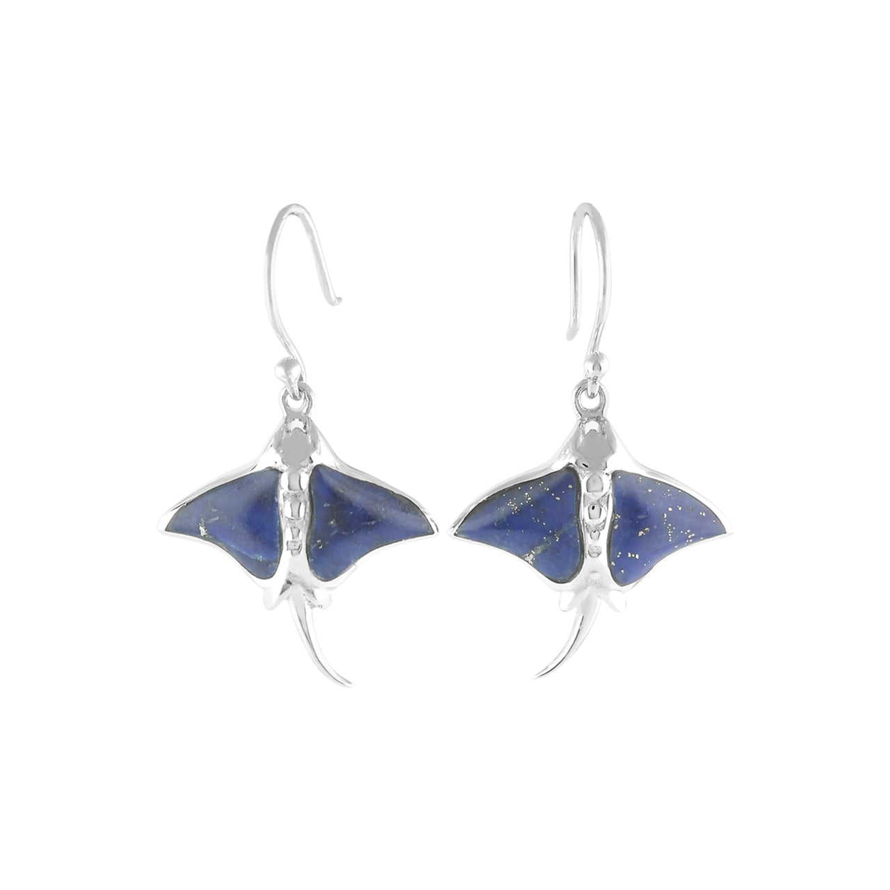 Lapis Lazuli Manta Ray Earrings