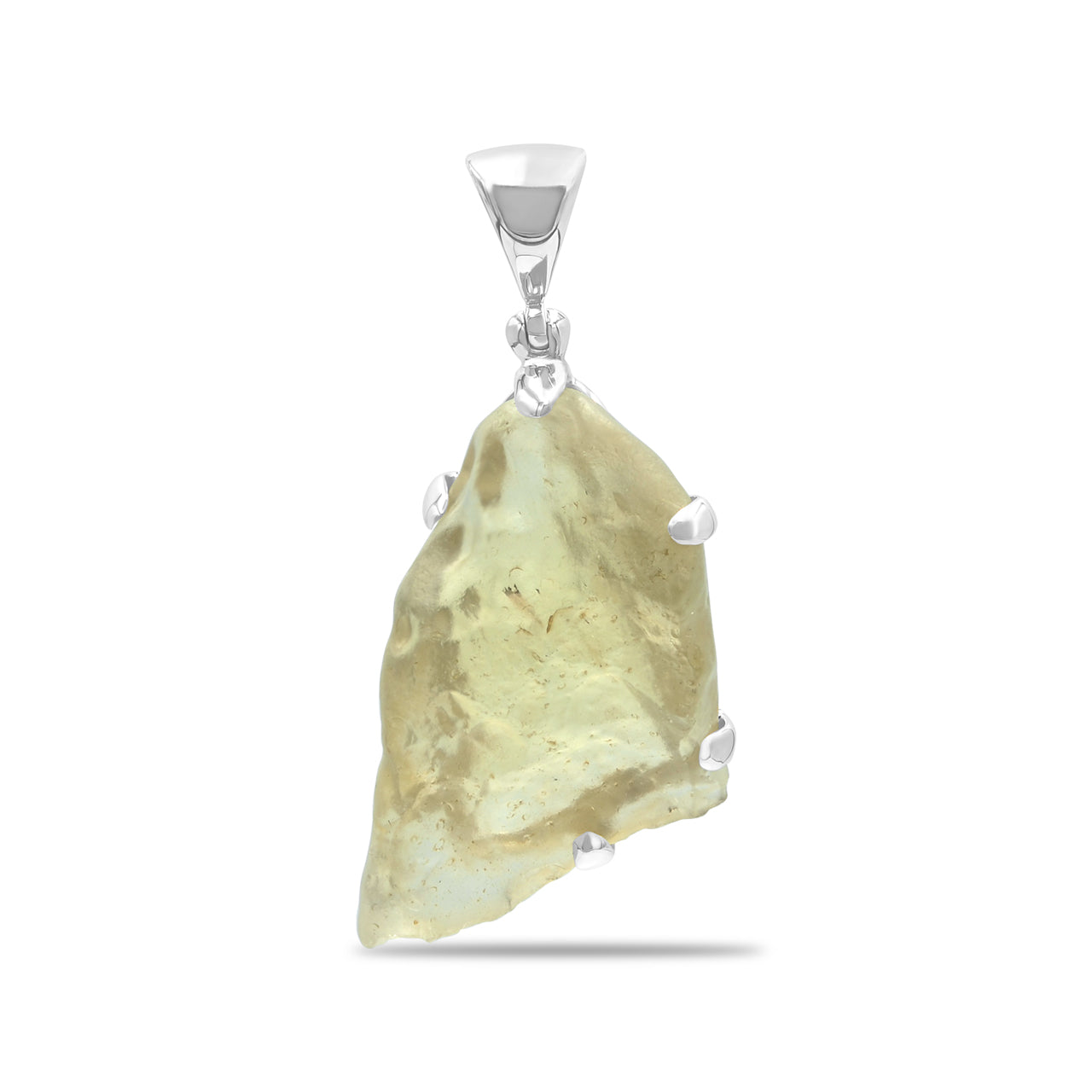 Libyan Desert Glass Pendant in Sterling Silver Starborn