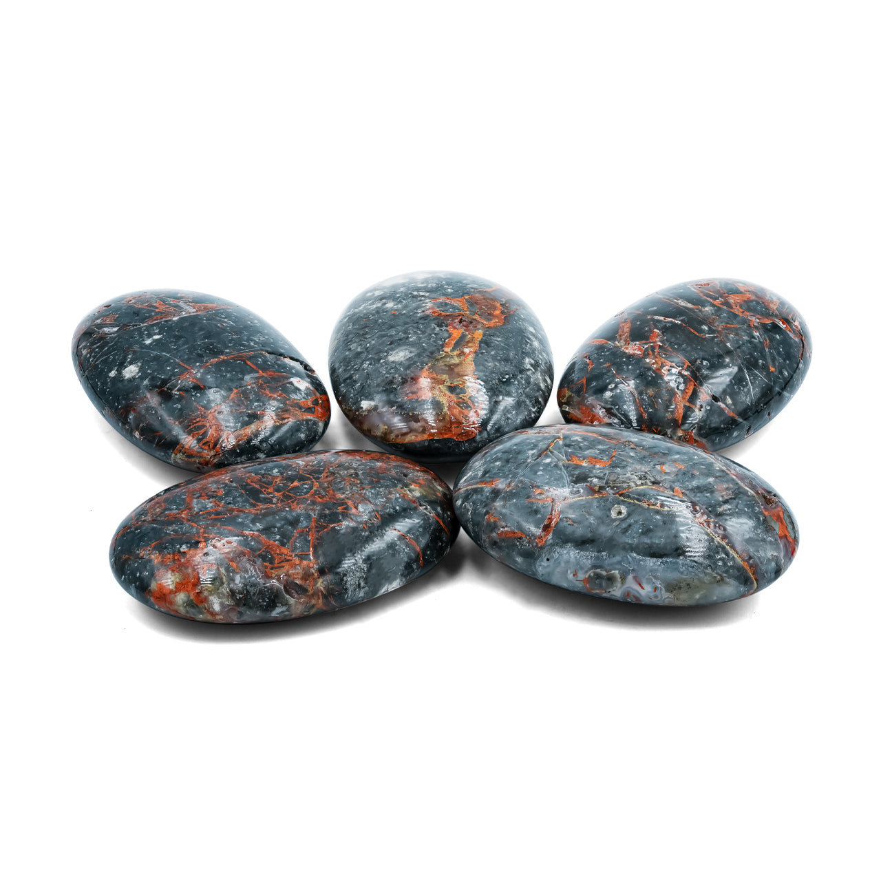Polished Magma Chalcedony Palm Stone