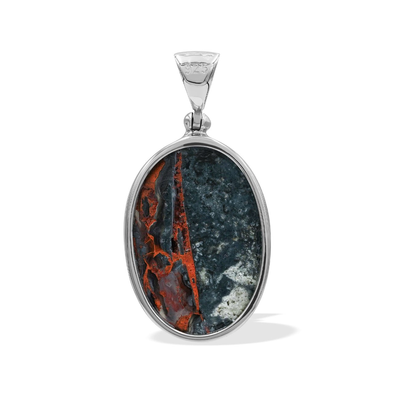 Oval Magma Chalcedony Pendant