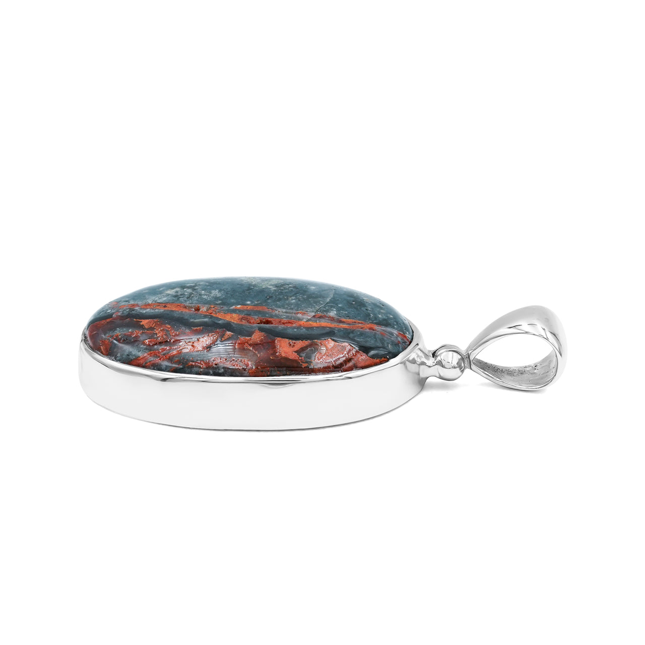 Oval Magma Chalcedony Pendant