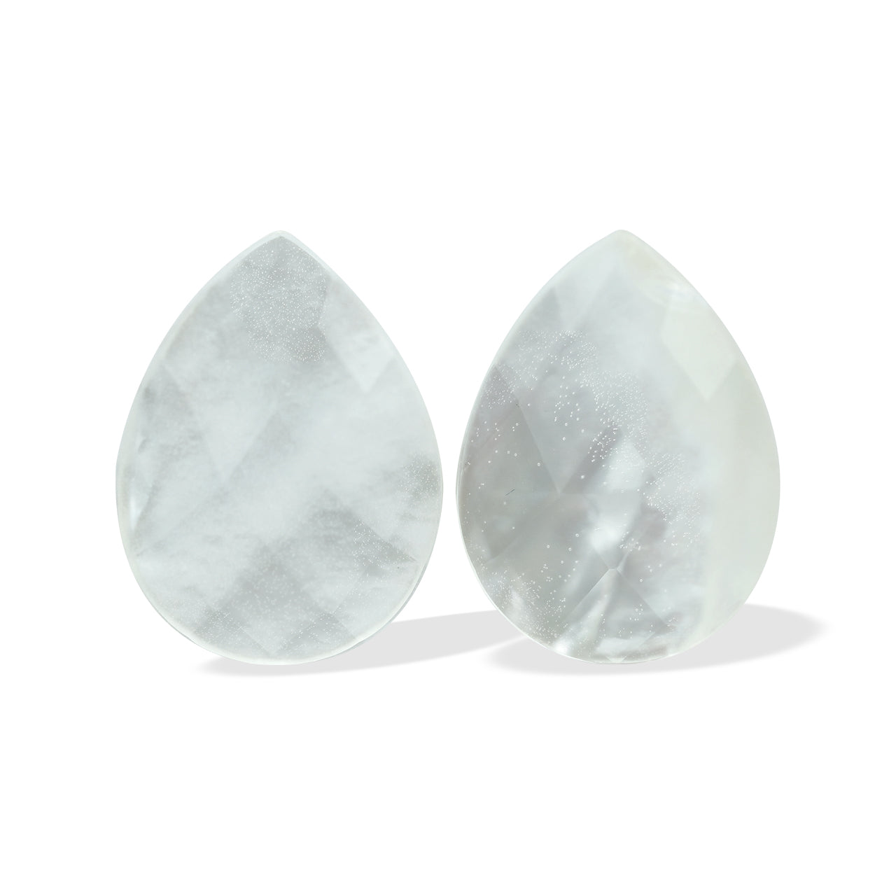 1 Pairs Pear Doublet MOP 20x15mm