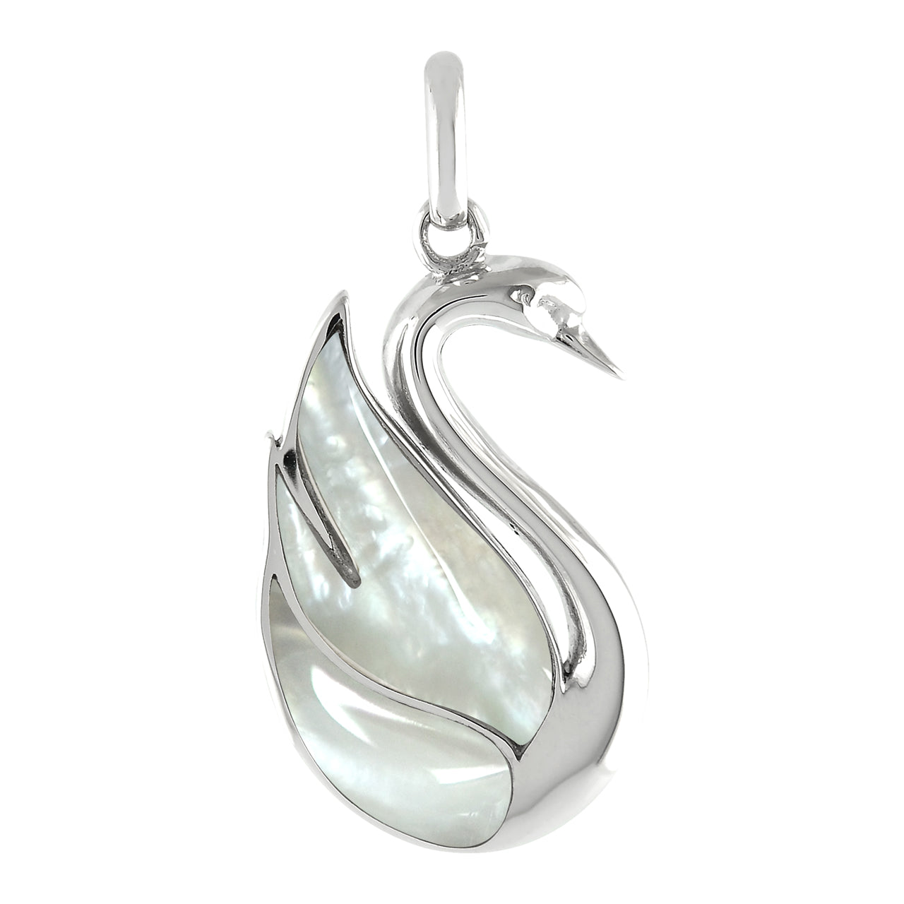 Mother of Pearl Swan Pendant