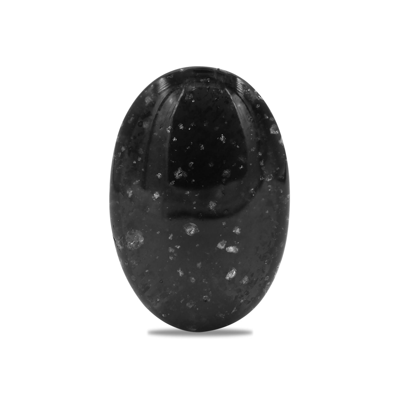 galaxy obsidian palm stone