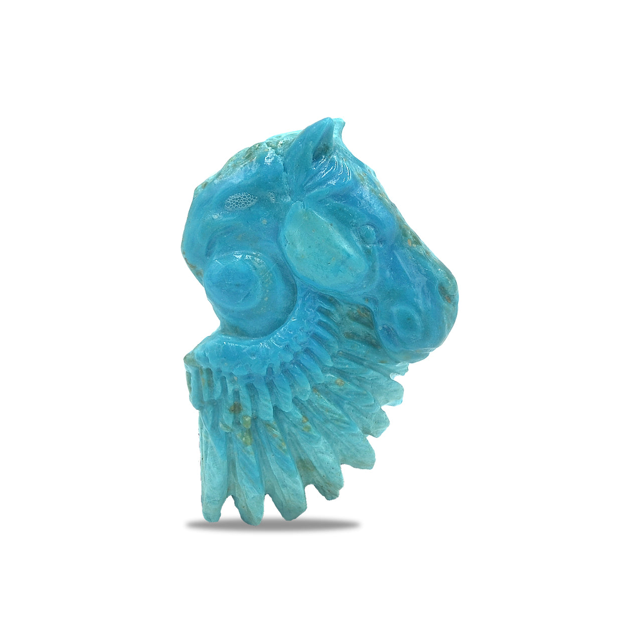 Carved Peruvian Blue Pegasus