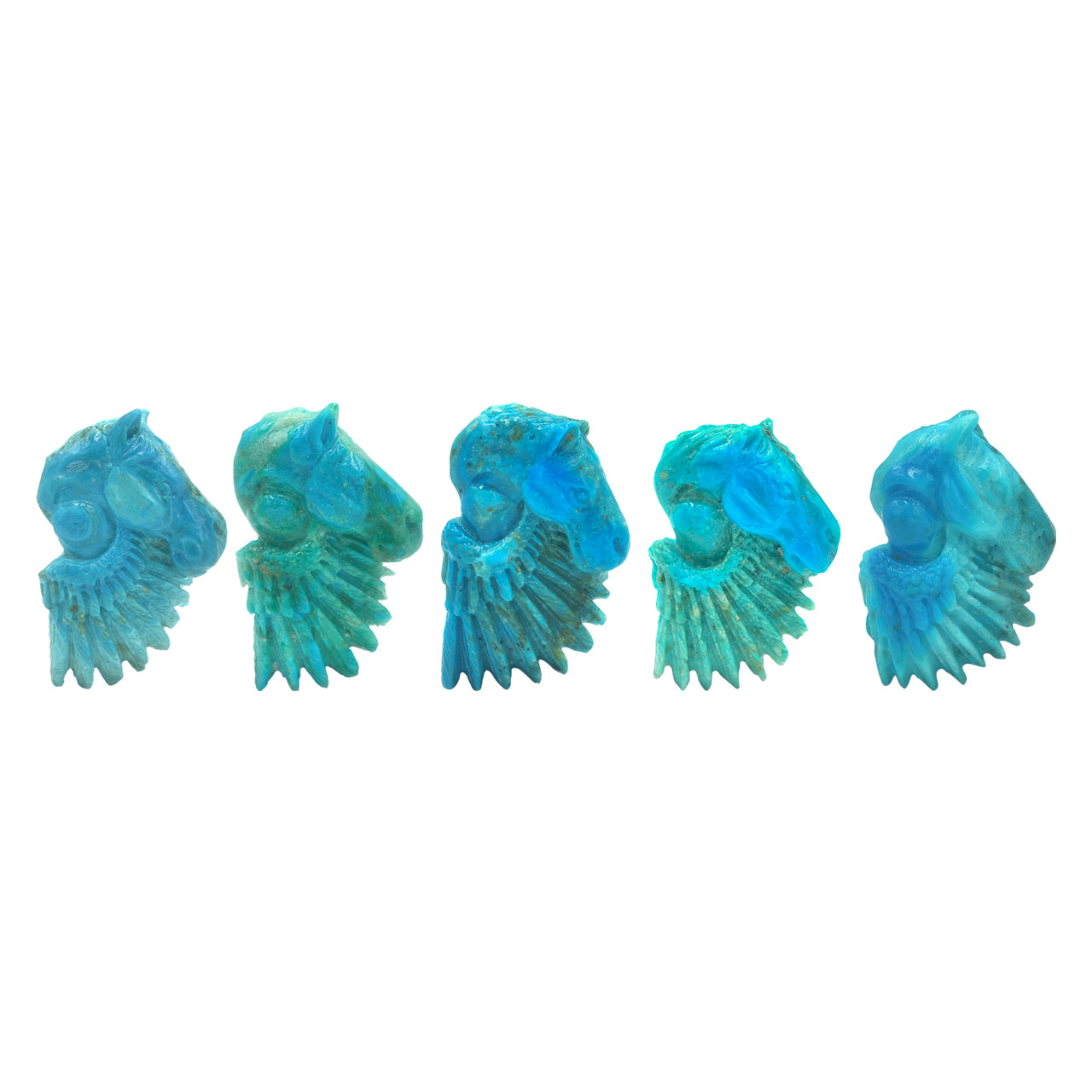 Carved Peruvian Blue Pegasus