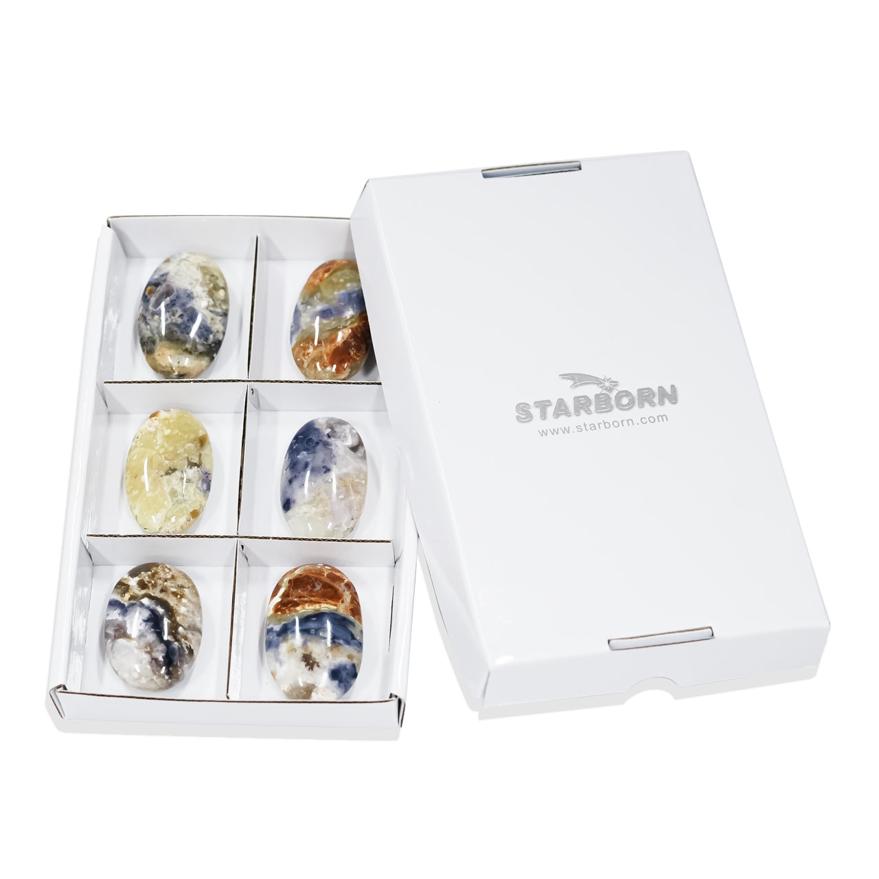 Purple Opal Palm Stones