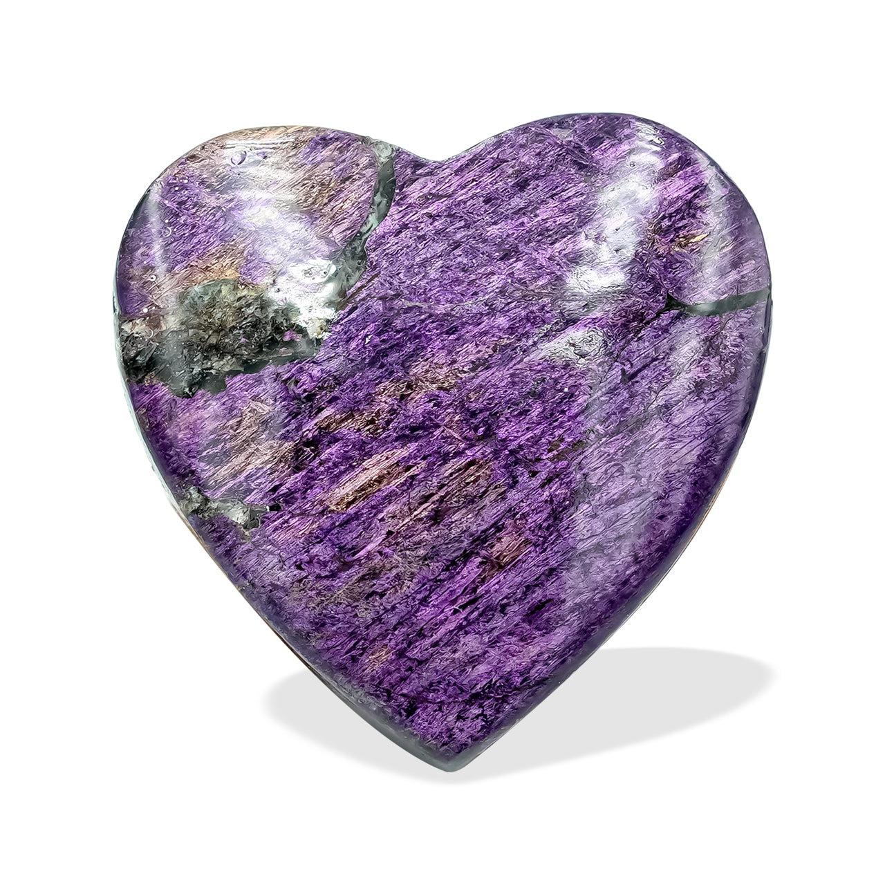 The Purpurite Heart Cabochon 20mm - 1 piece