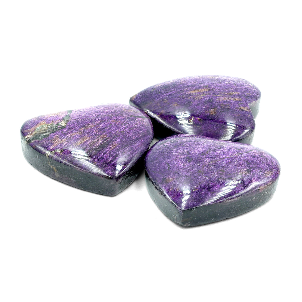 The Purpurite Heart Cabochon 20mm - 1 piece
