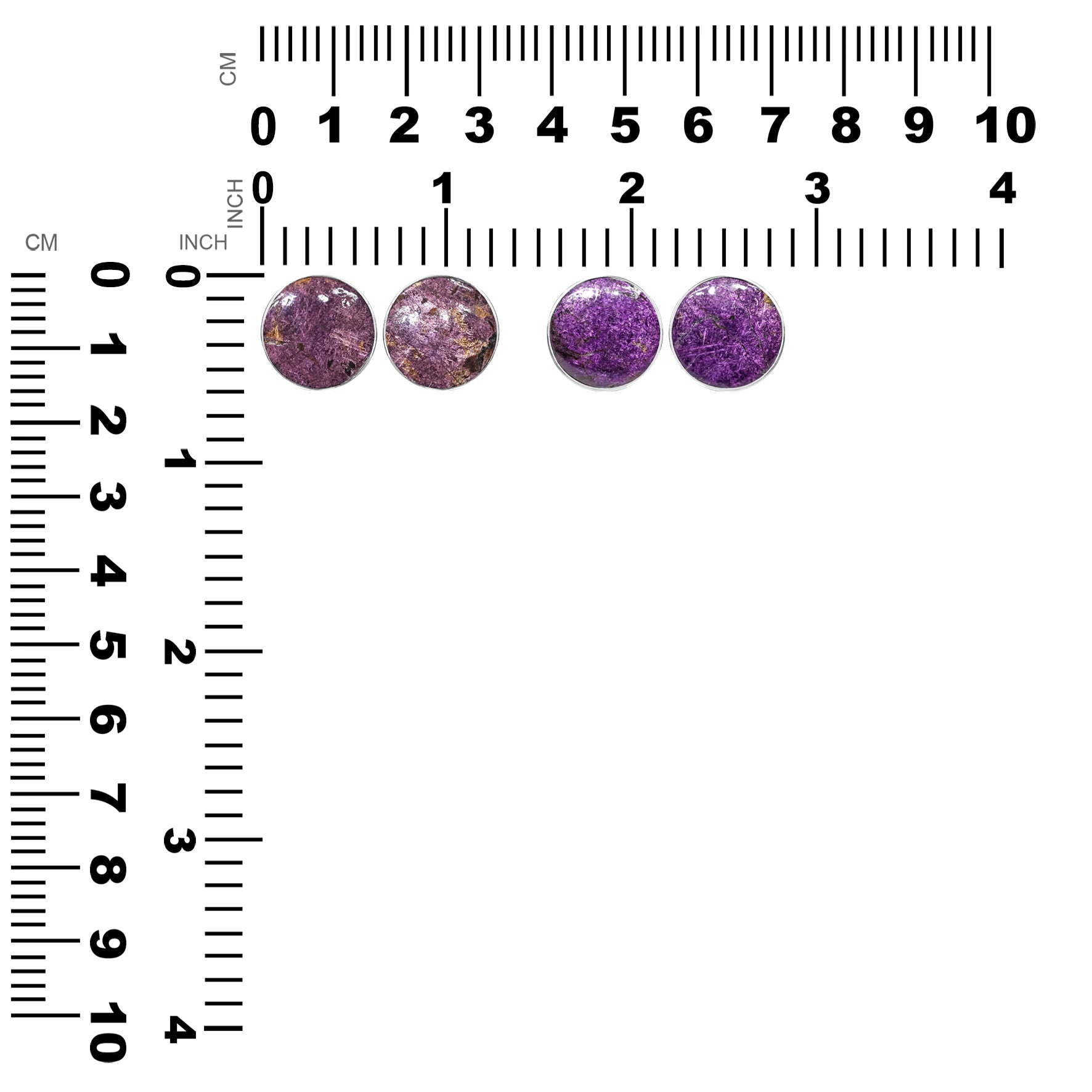 Purpurite Post Earrings 15mm