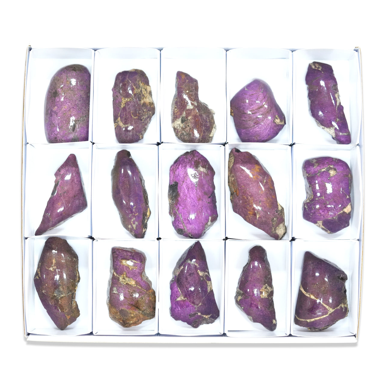 Semi Polished Purpurite