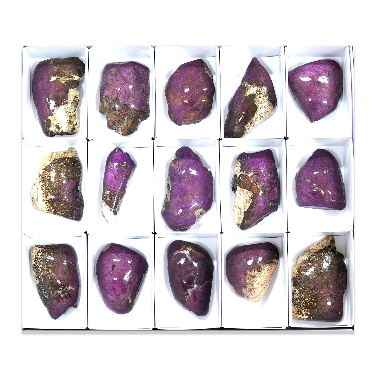 Semi Polished Purpurite