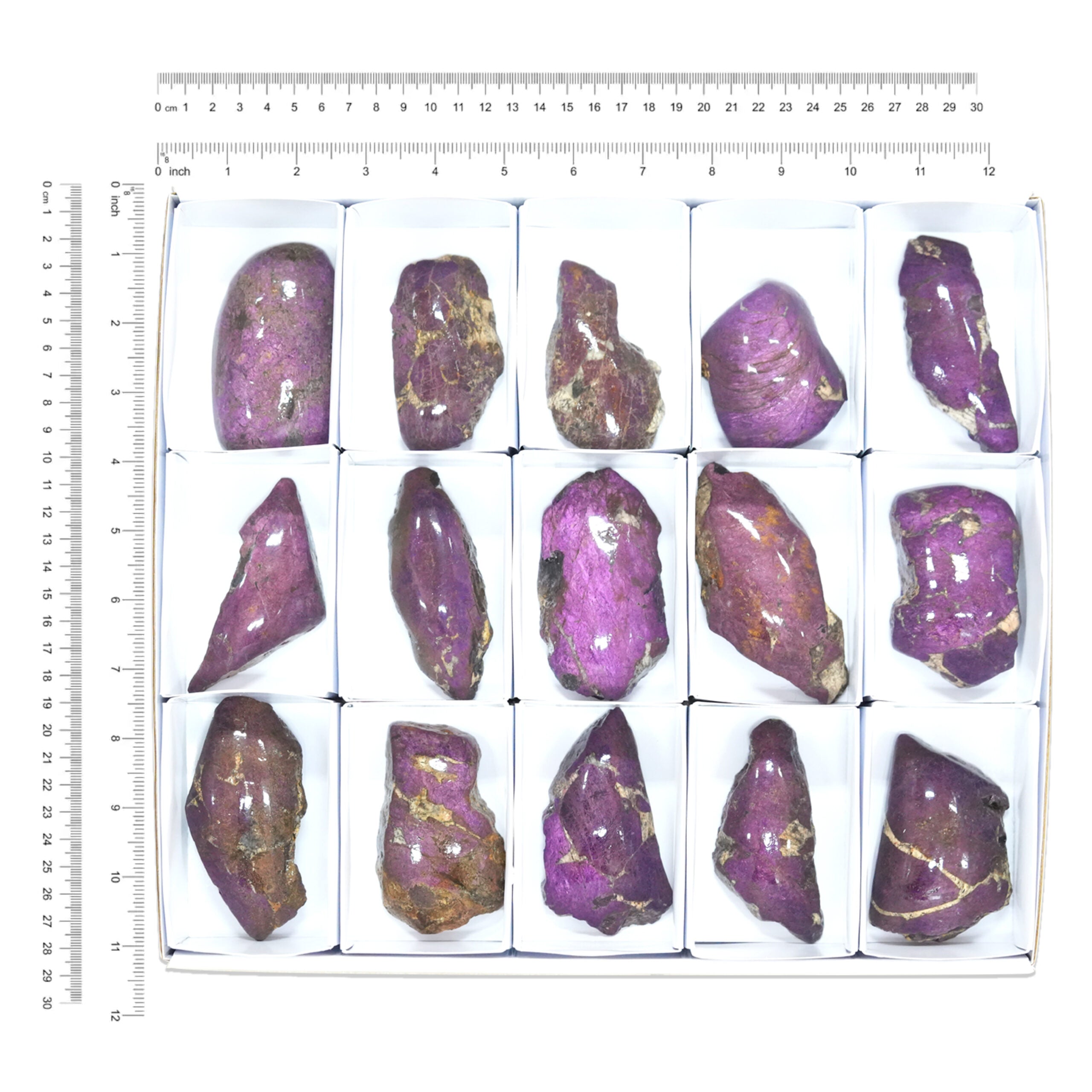 Semi Polished Purpurite