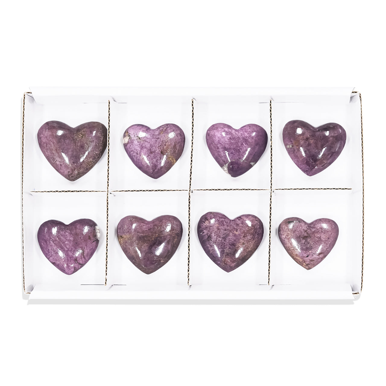 Heart Purpurite - 8 pieces