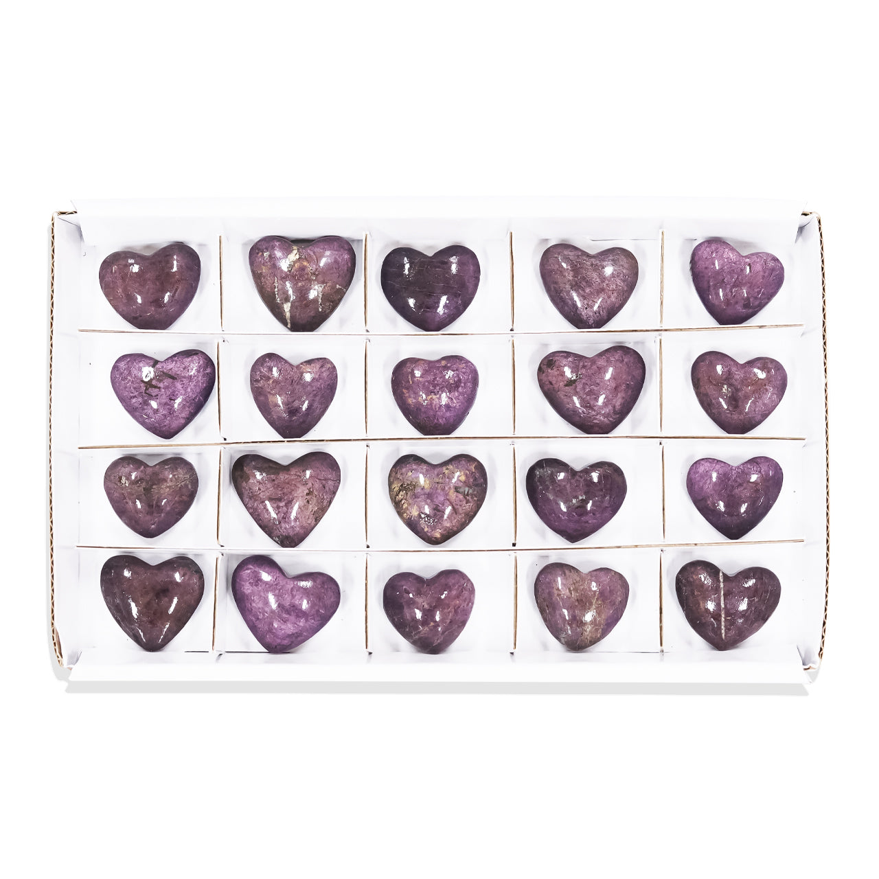 Heart Purpurite - 20 pieces