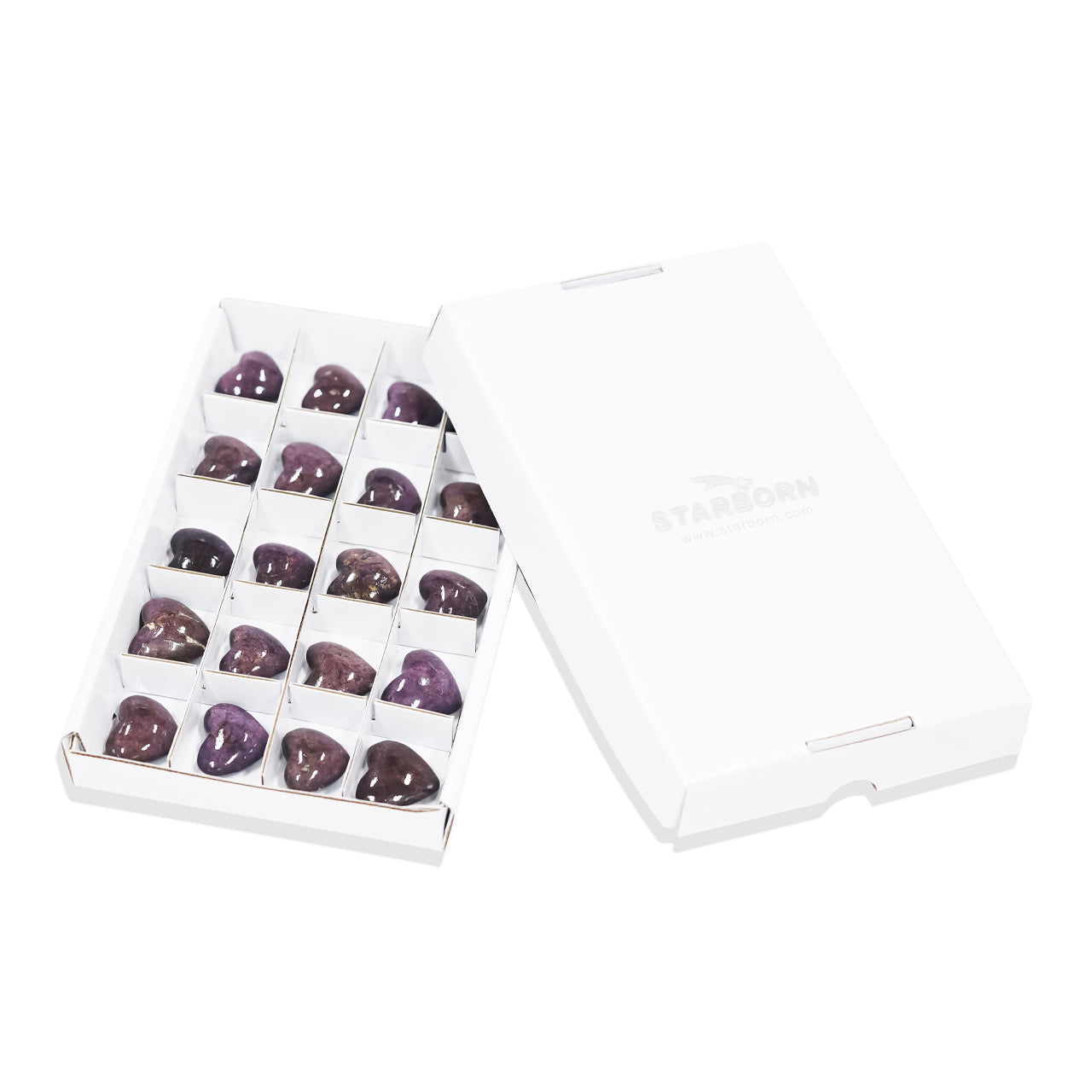 Heart Purpurite - 20 pieces