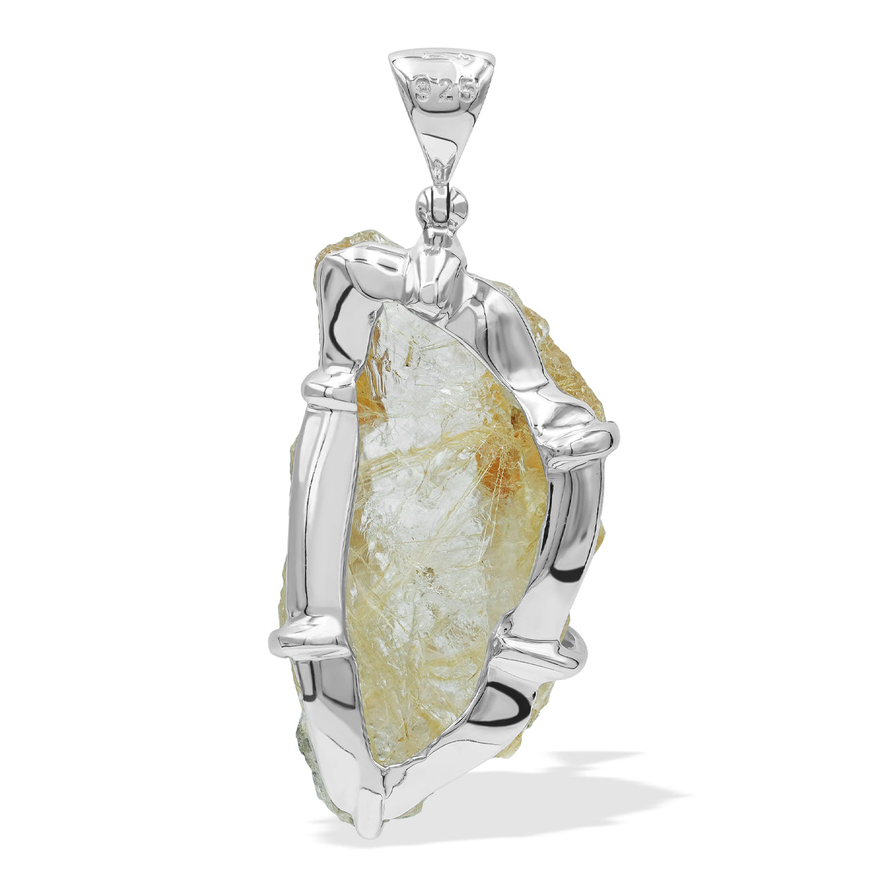 Fascinating Rutilated Quartz Crystal Pendant