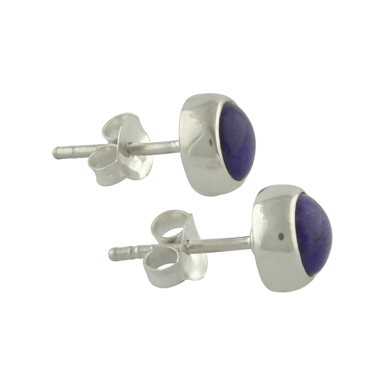 Sugilite Round 6 mm Post Earrings