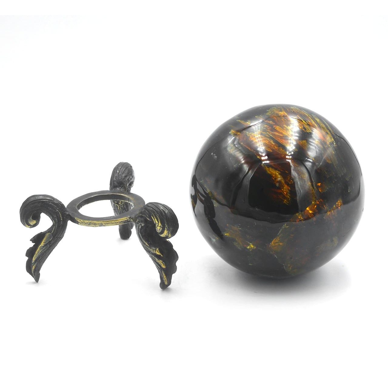 Lion's Mane Amber Sphere L