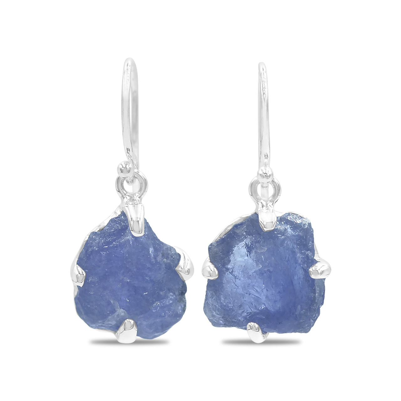Tanzanite Earrings Prong Set
