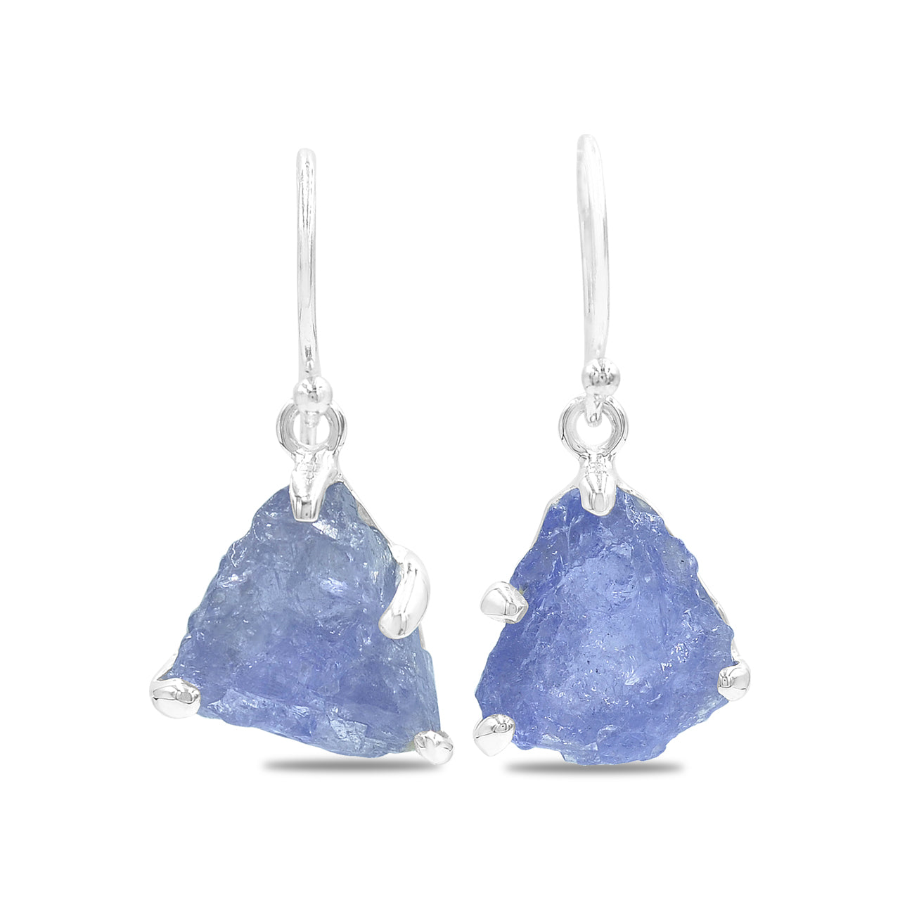 Tanzanite Earrings Prong Set