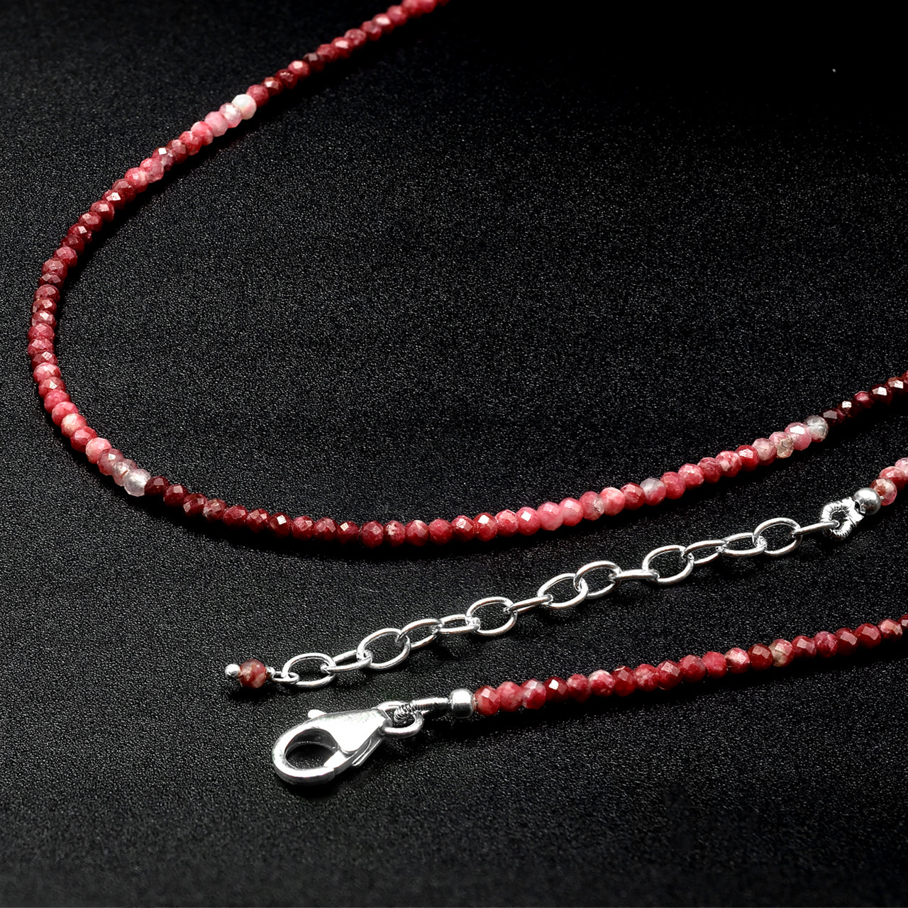 Thulite Bead Necklace