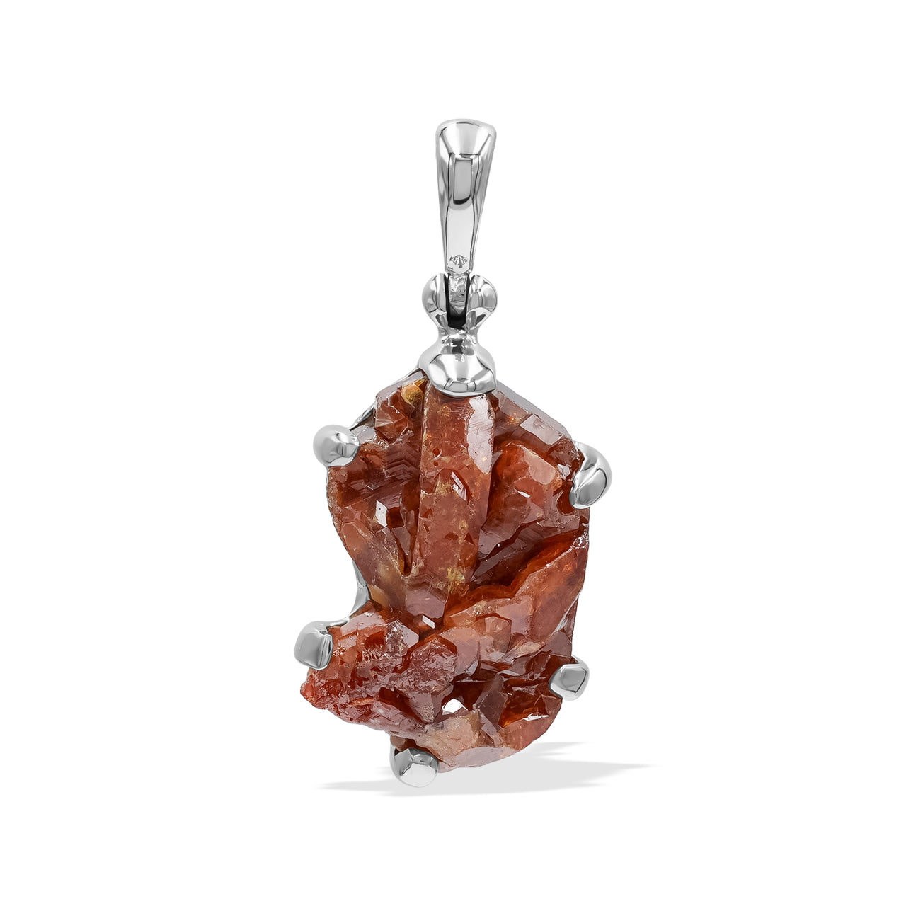 Vanadinite Prong Set Style Pendant