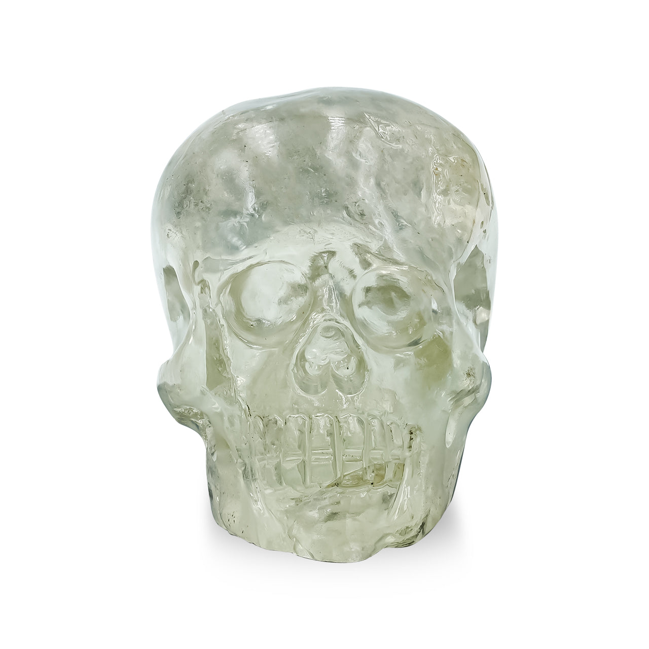 Aquamarine Skull Carving