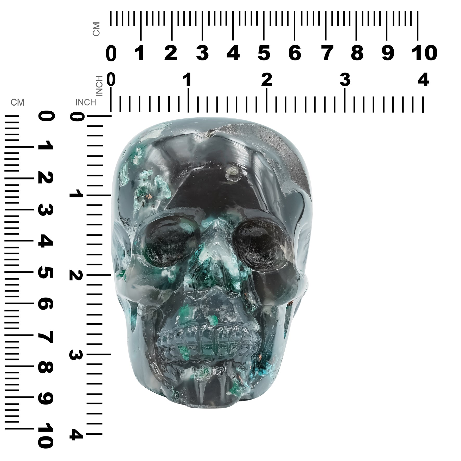 Hand Carved Gem Silica Skull Carving 6.200cts