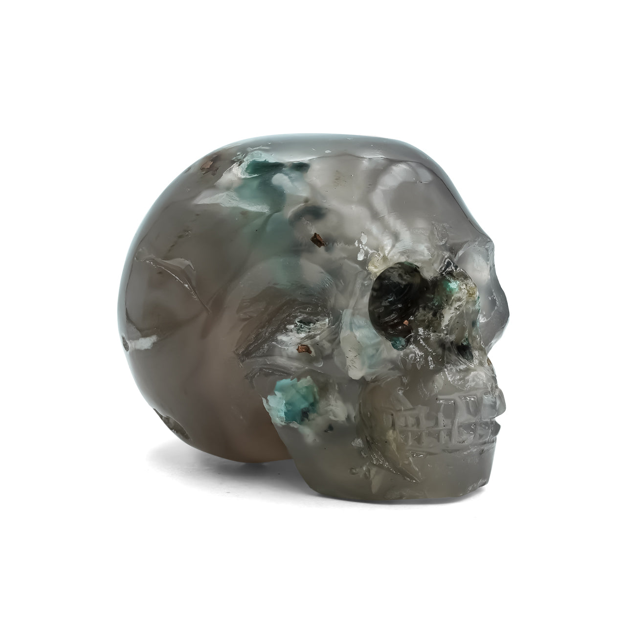 Gem Silica Skull Carving 662.5cts