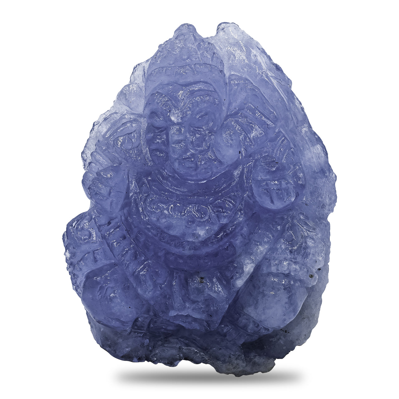 Fluorescent Hackmanite Carving