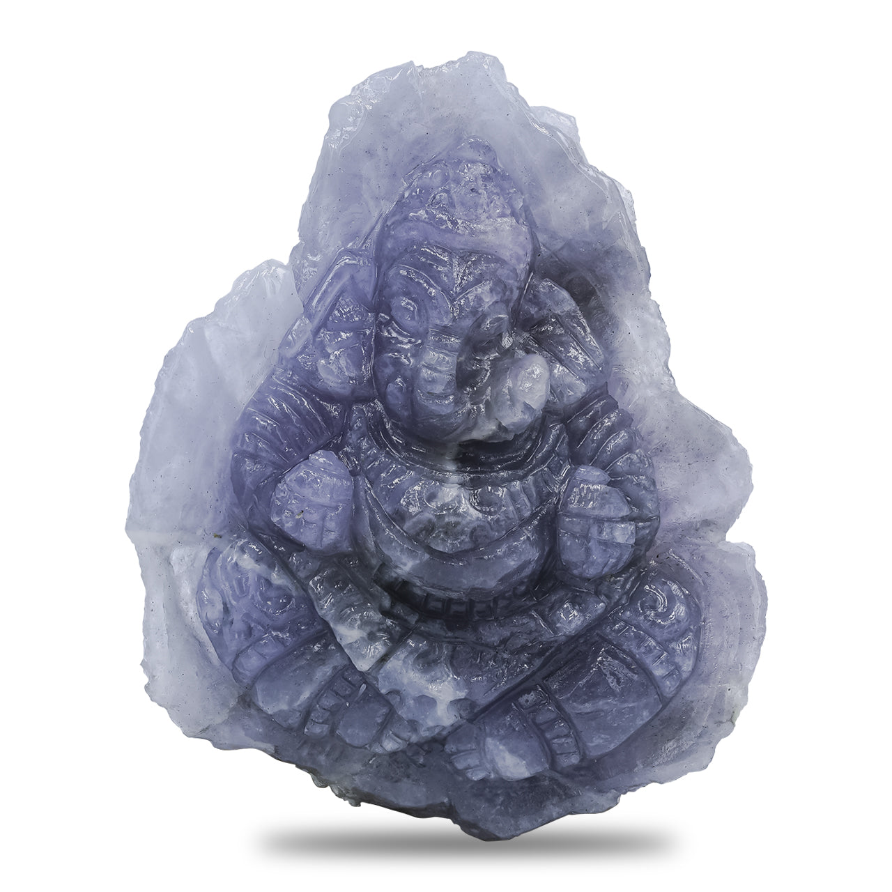 Fluorescent Hackmanite Carving