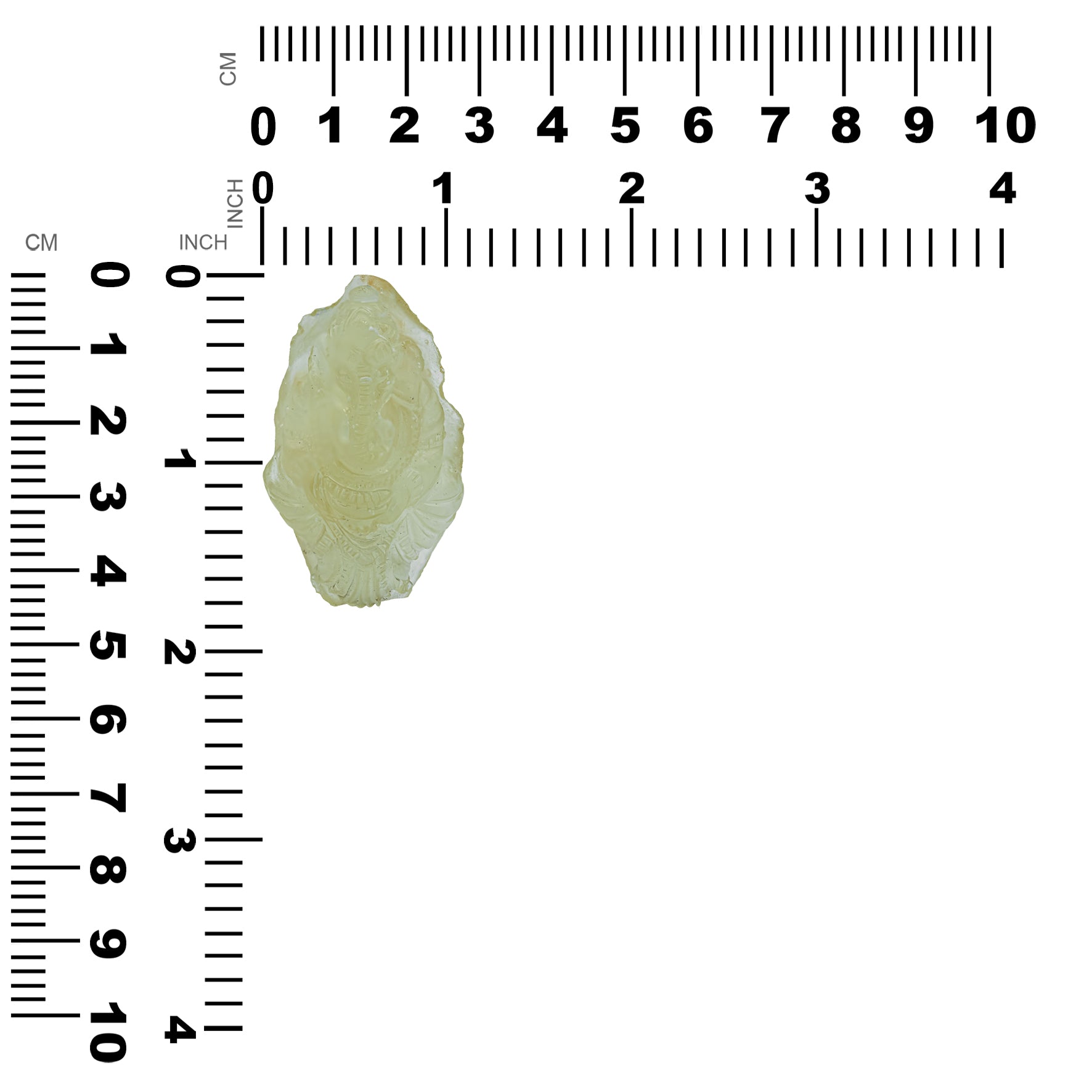 Ganesha Carved Cabochon 46 mm Tall - 1 piece