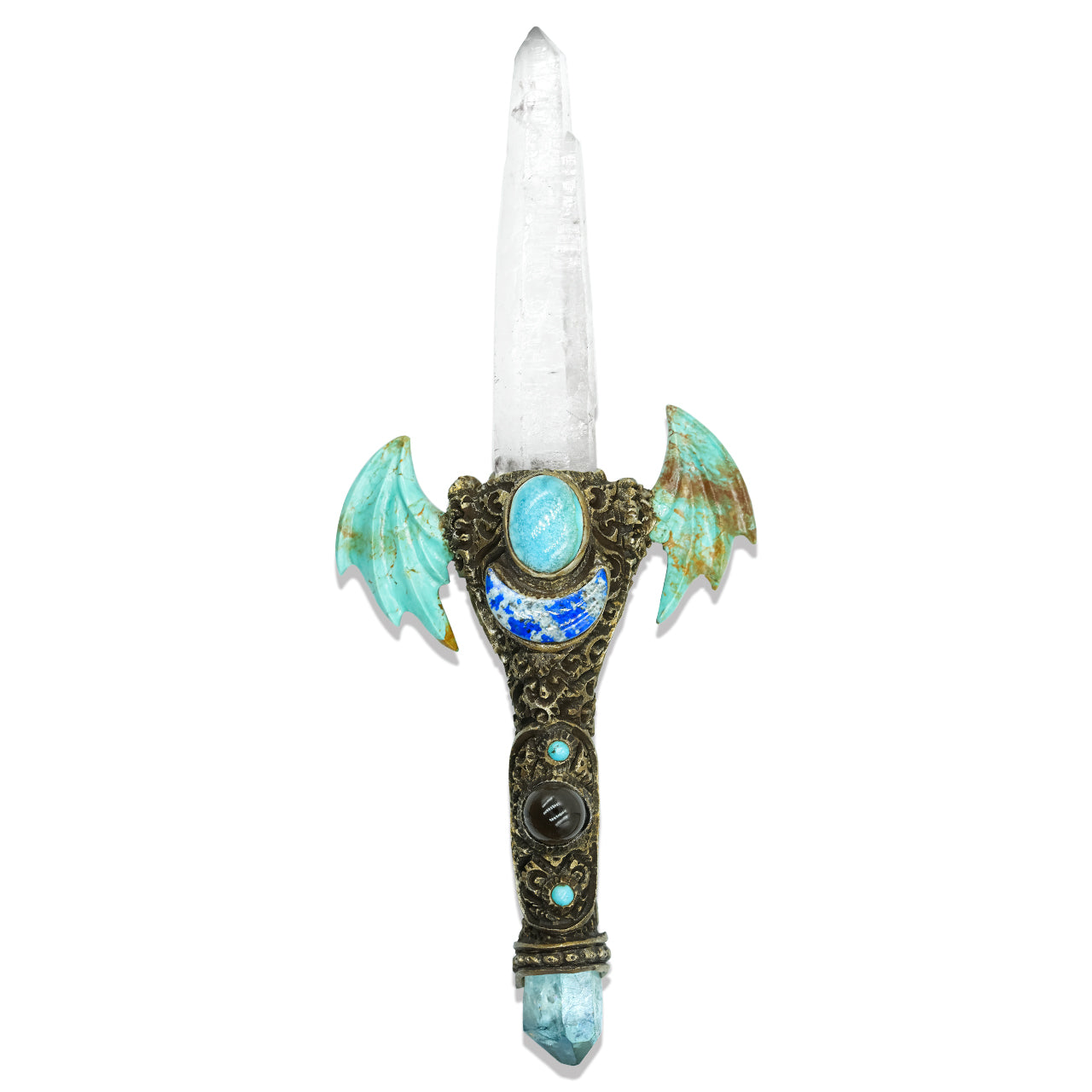 Laser Quartz & Turquoise Wings Wand