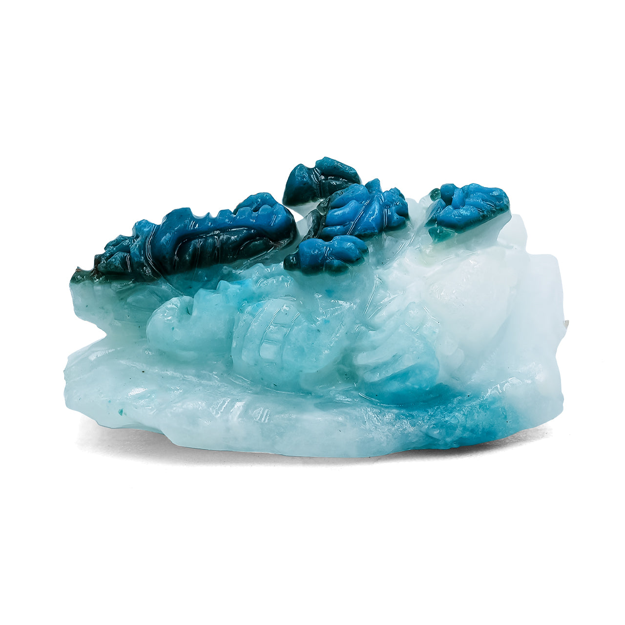 Peruvian Blue Opal Ganesh Carving