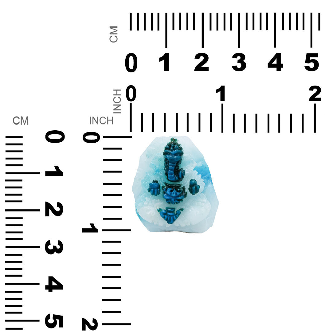 Peruvian Blue Opal Ganesh Carving