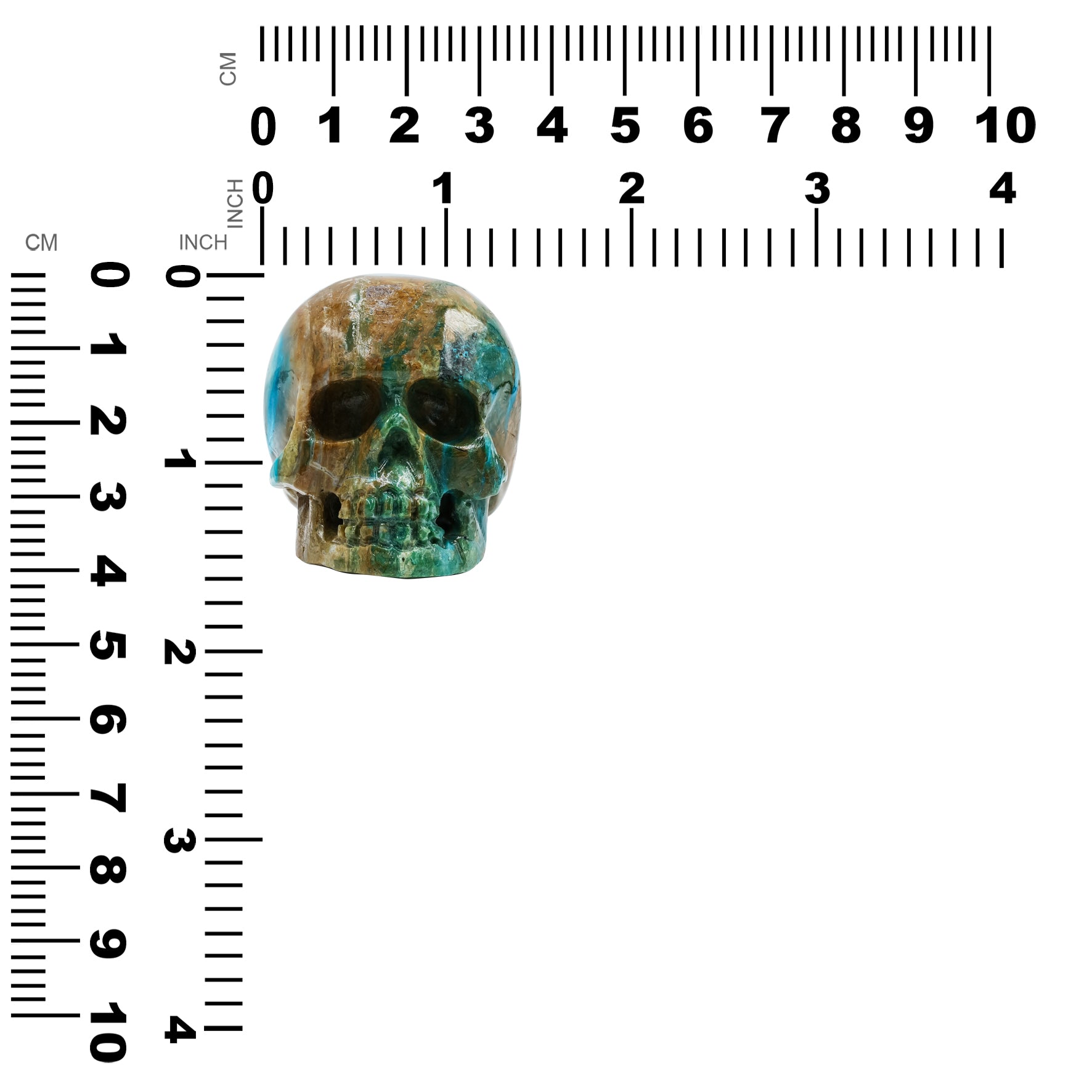 Peruvian Blue Opal Skull Carving 397.5cts