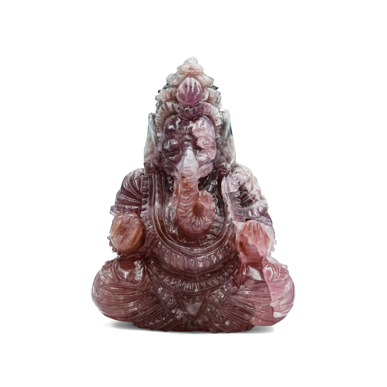 Pink Cobalto Calcite Ganesh Carving
