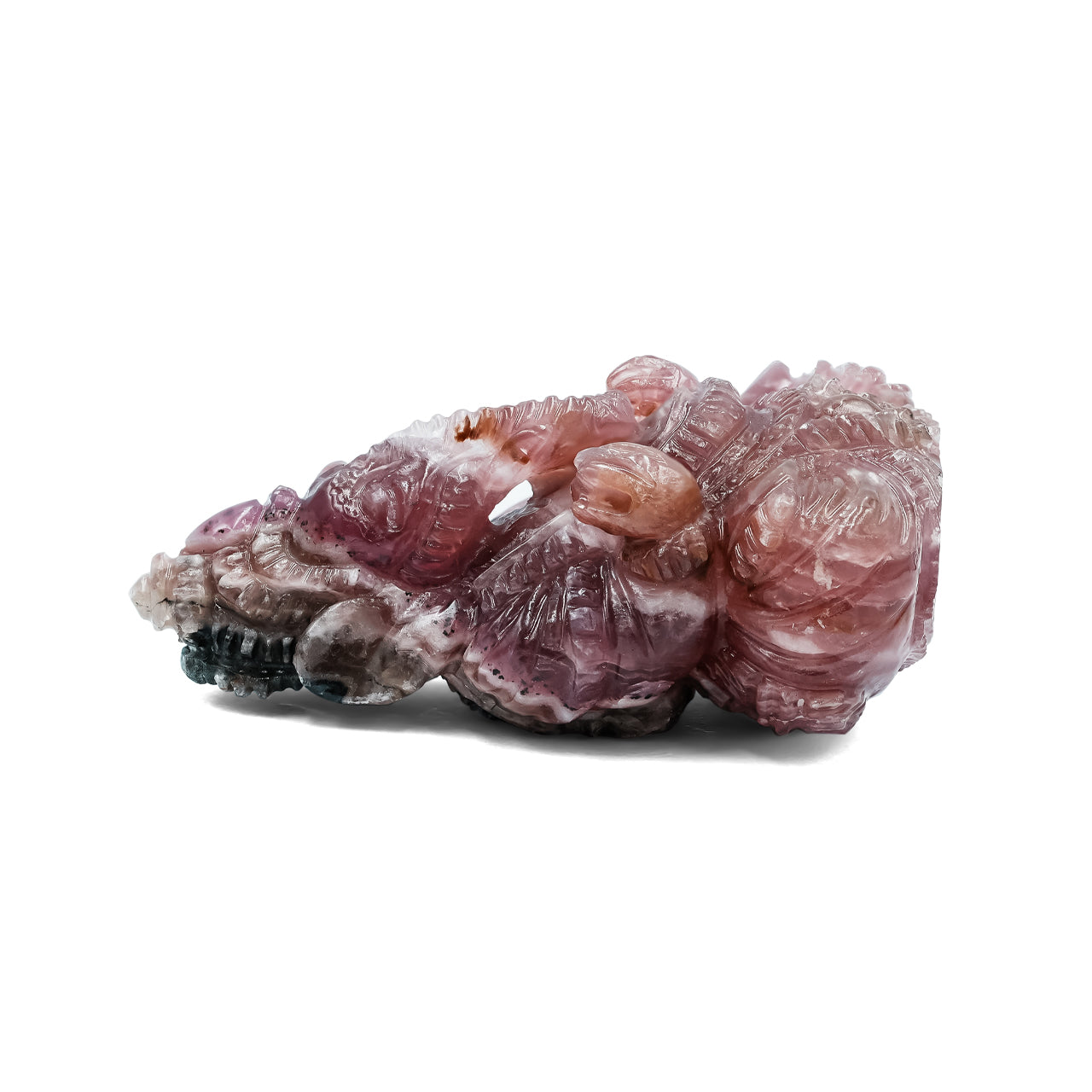 Pink Cobalto Calcite Ganesh Carving