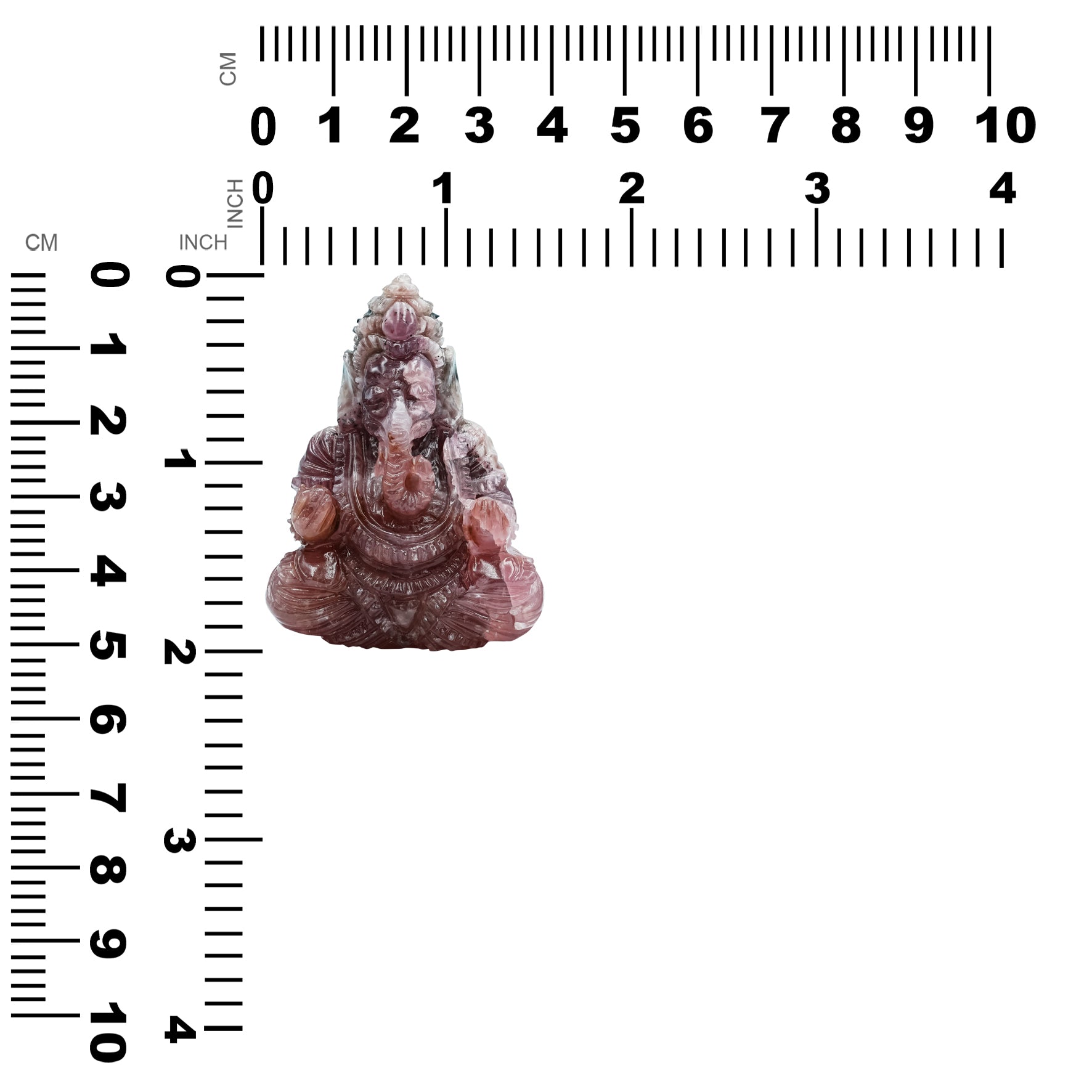 Pink Cobalto Calcite Ganesh Carving