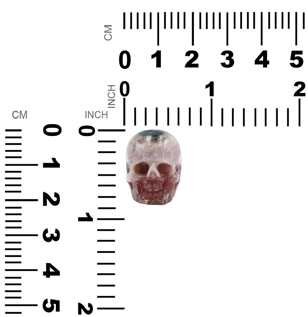 Pink Cobalto Calcite Skull Carving