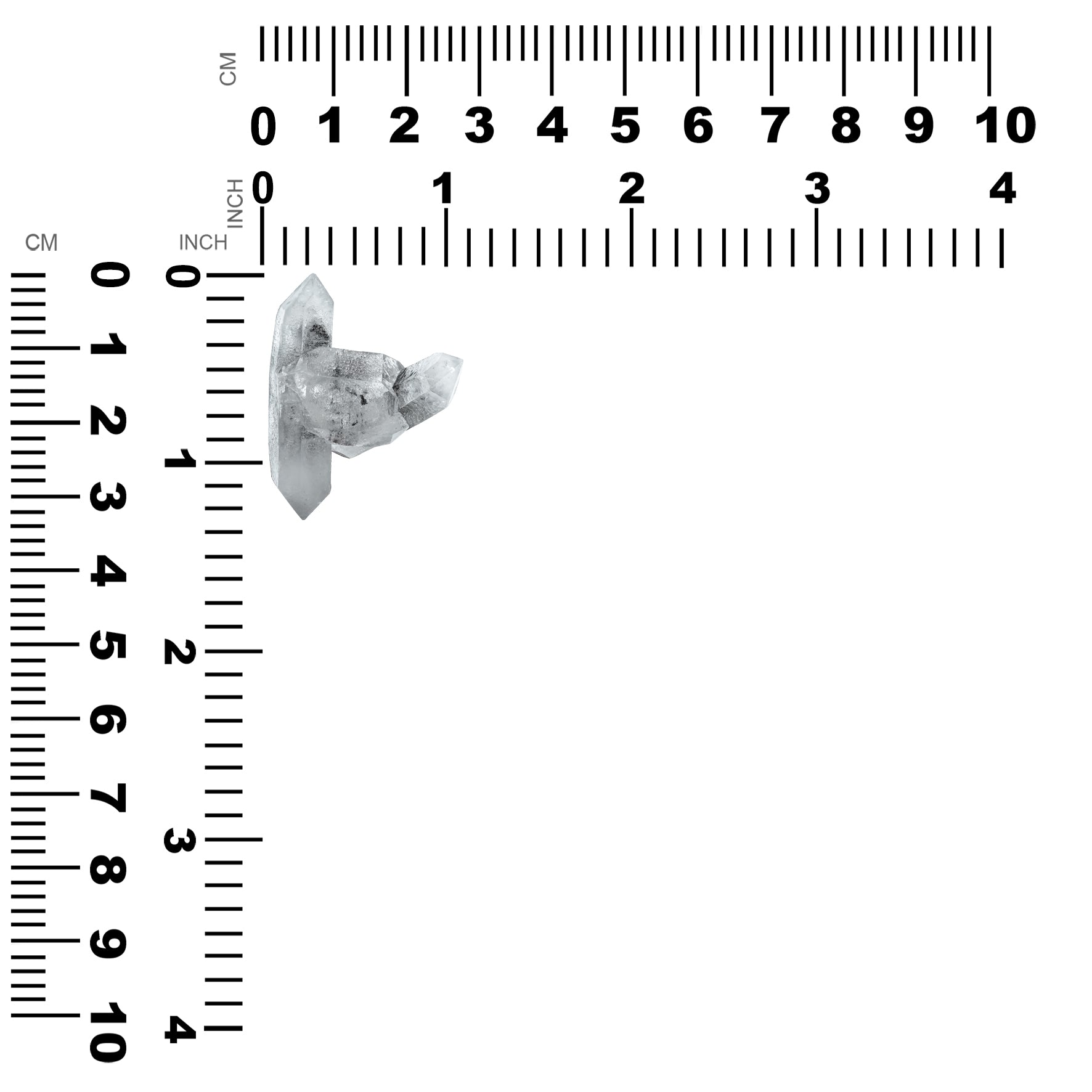Graphite Inclusions in Quartz Crystal