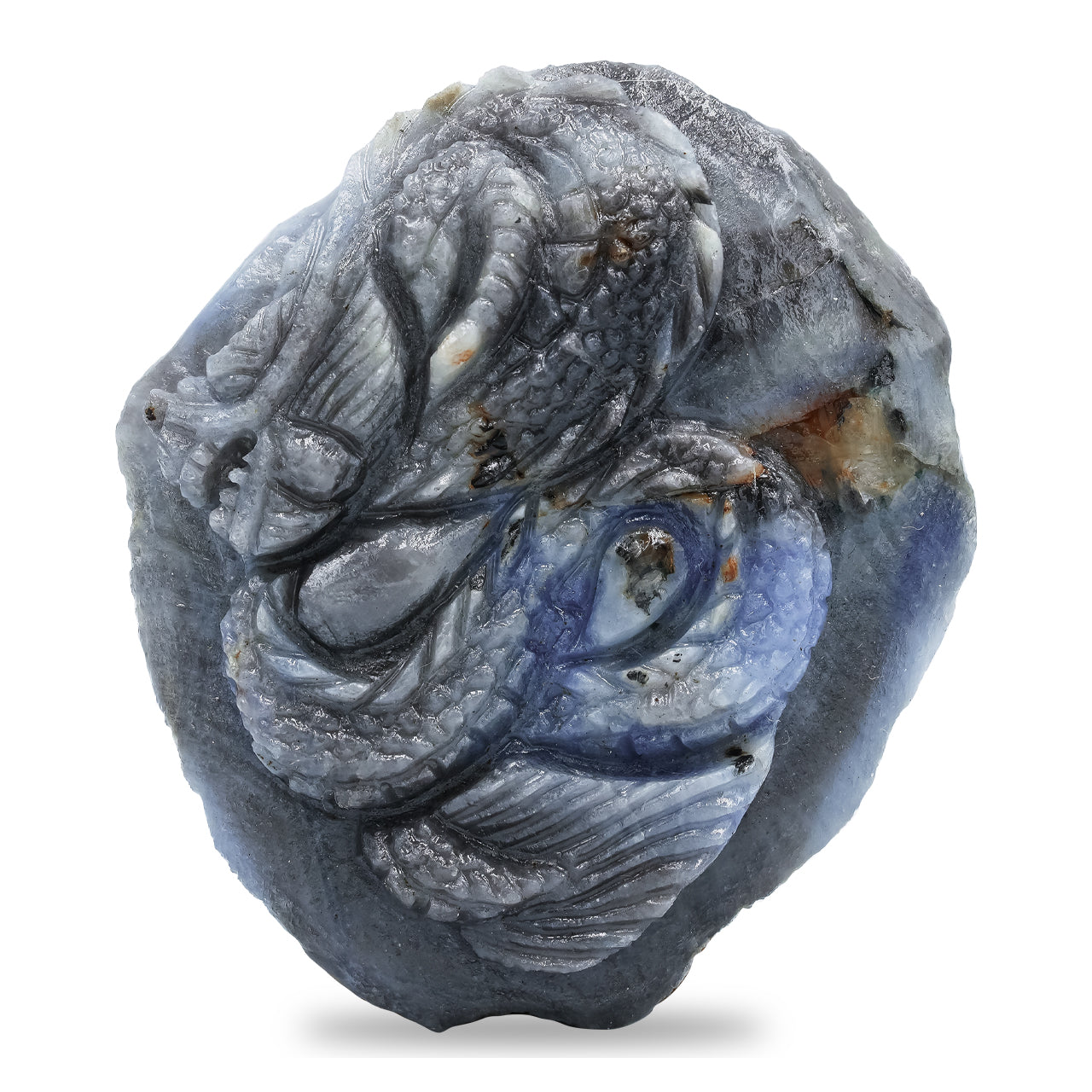 Sapphire Dragon Carving