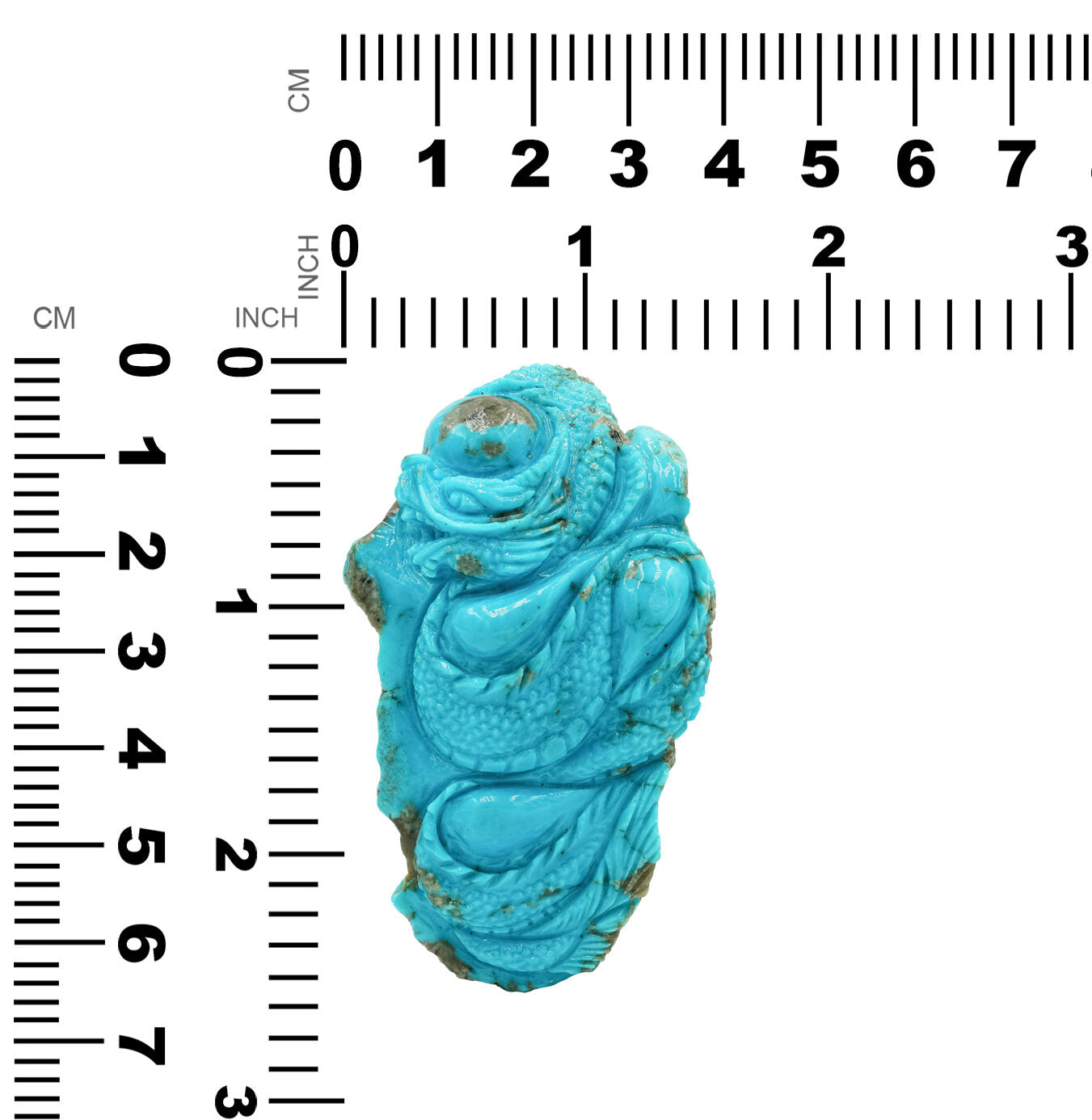 Turquoise Dragon Carving