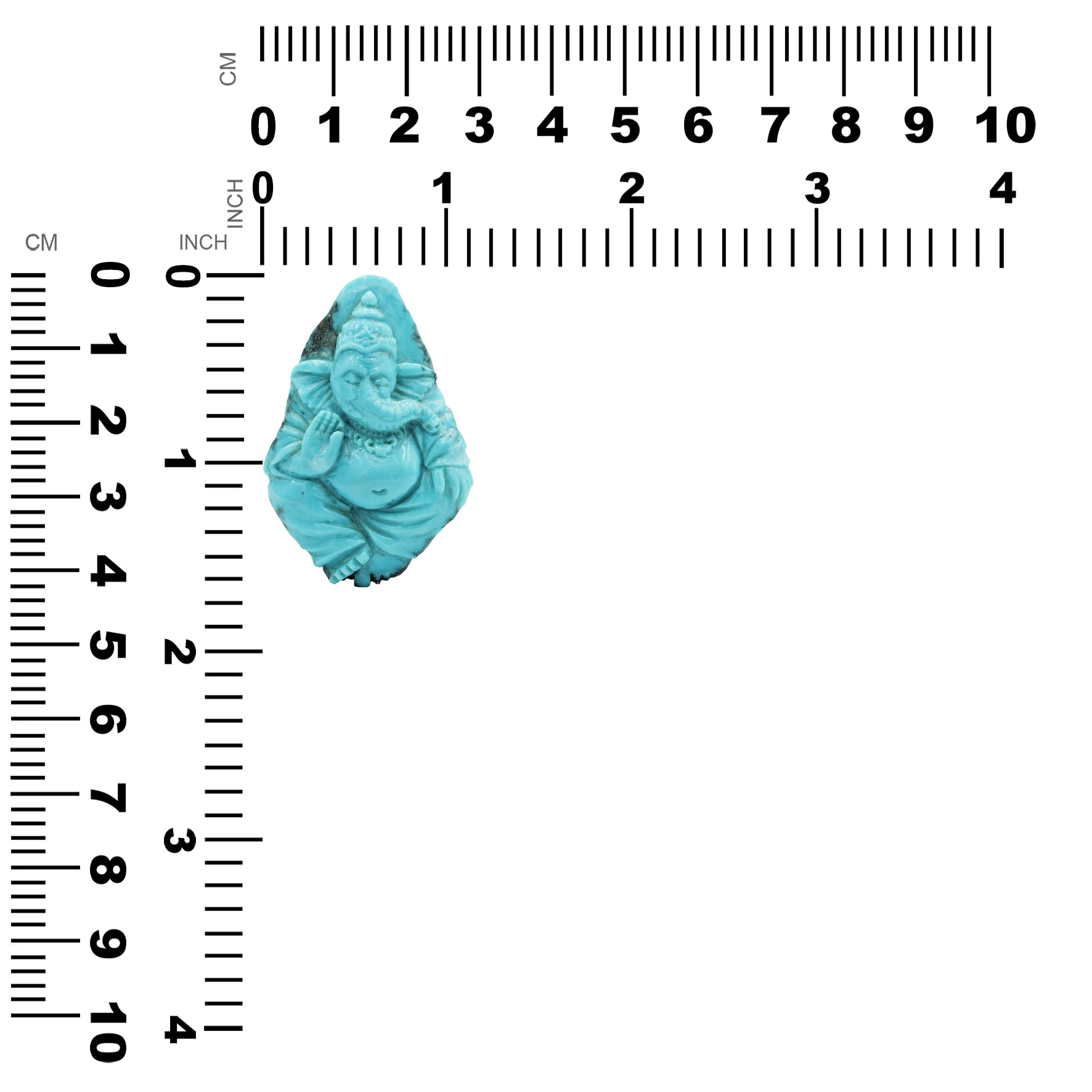 Turquoise Ganesh Carving
