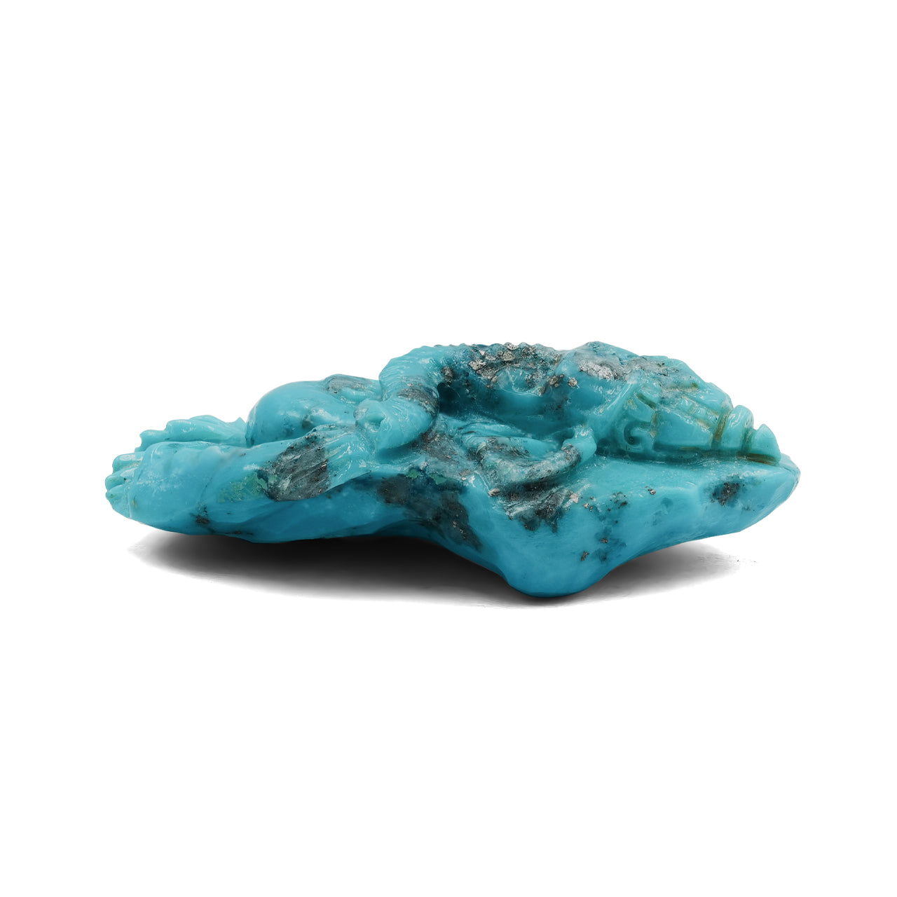Turquoise Ganesh Carving 81cts