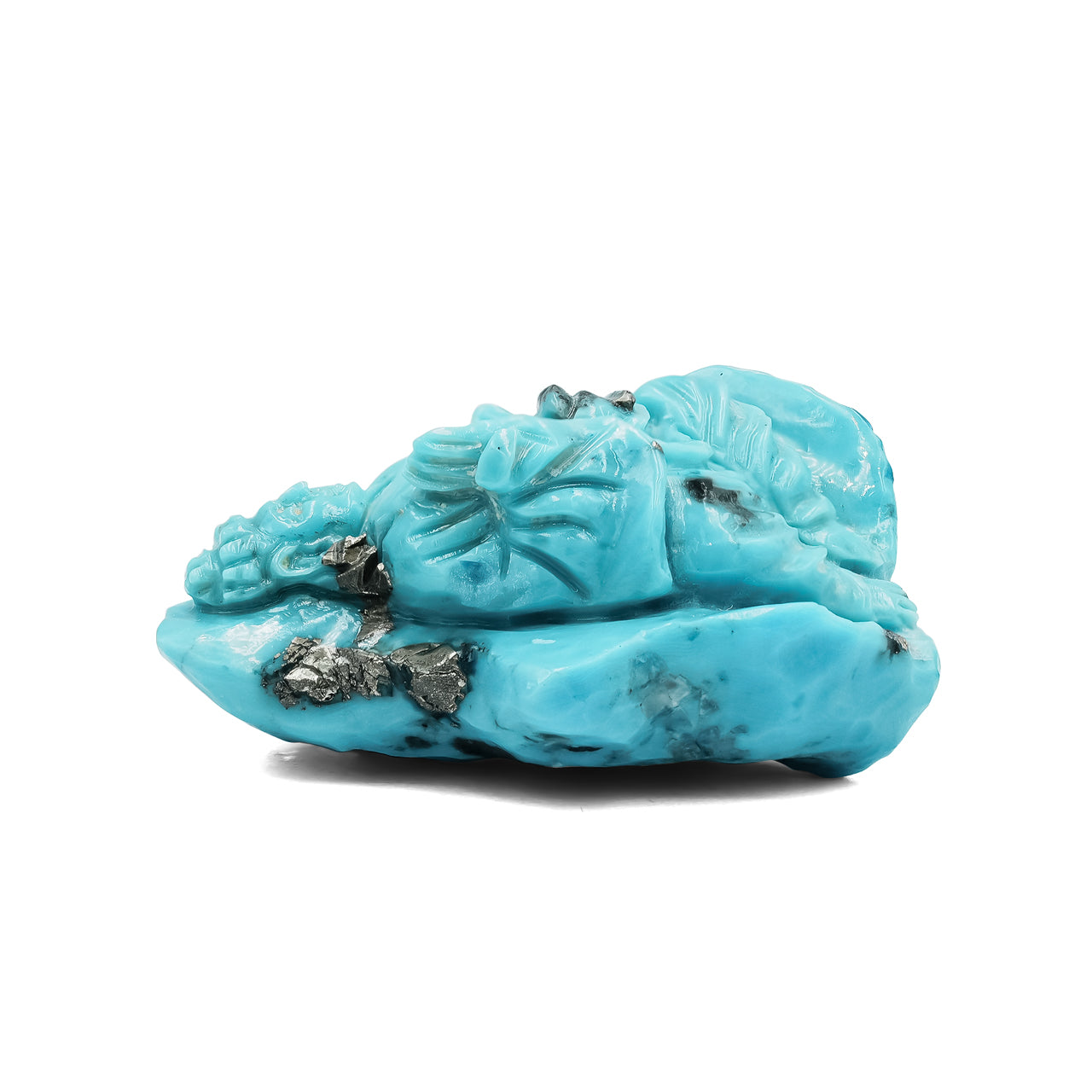 Turquoise Buddha Carving 113cts