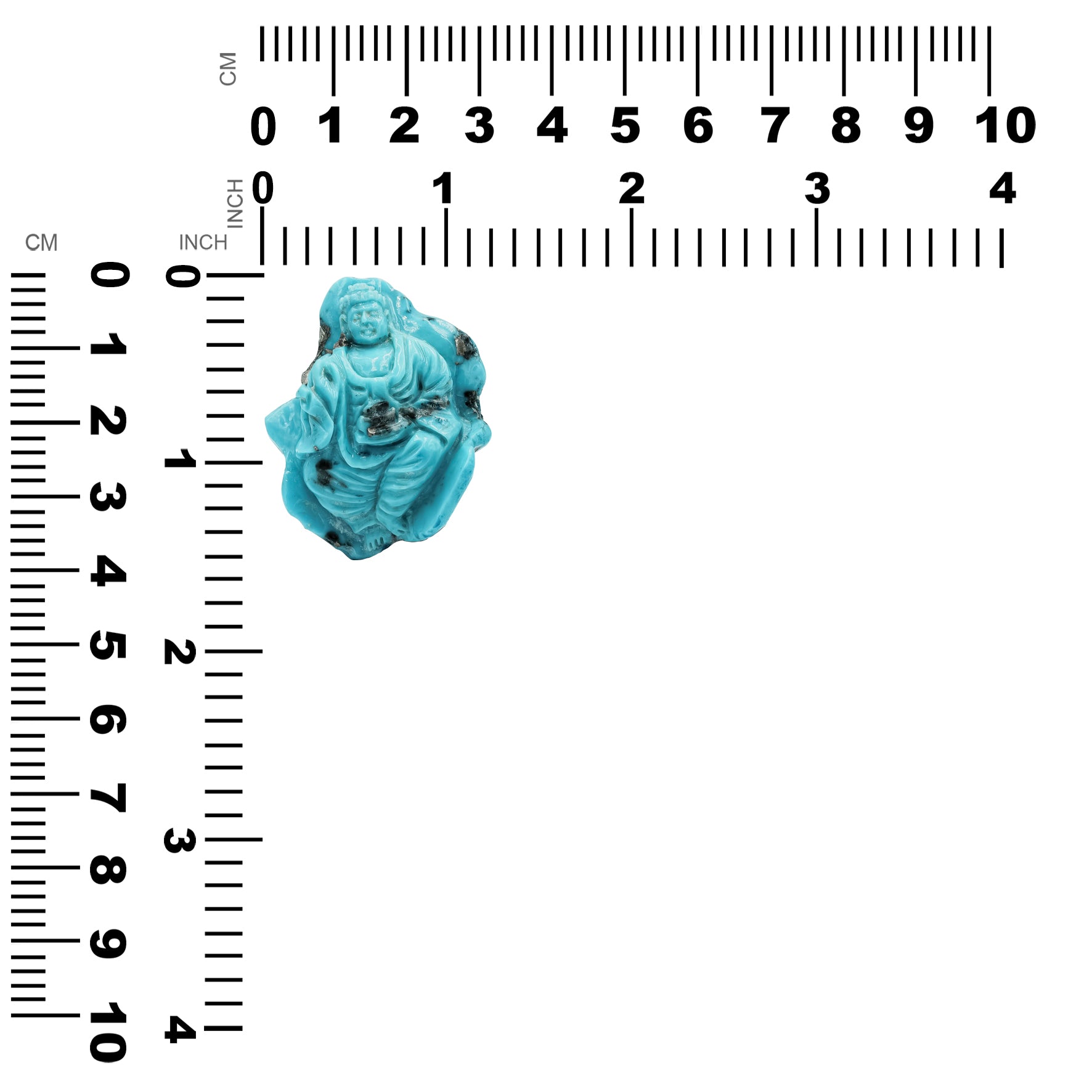 Turquoise Buddha Carving 113cts